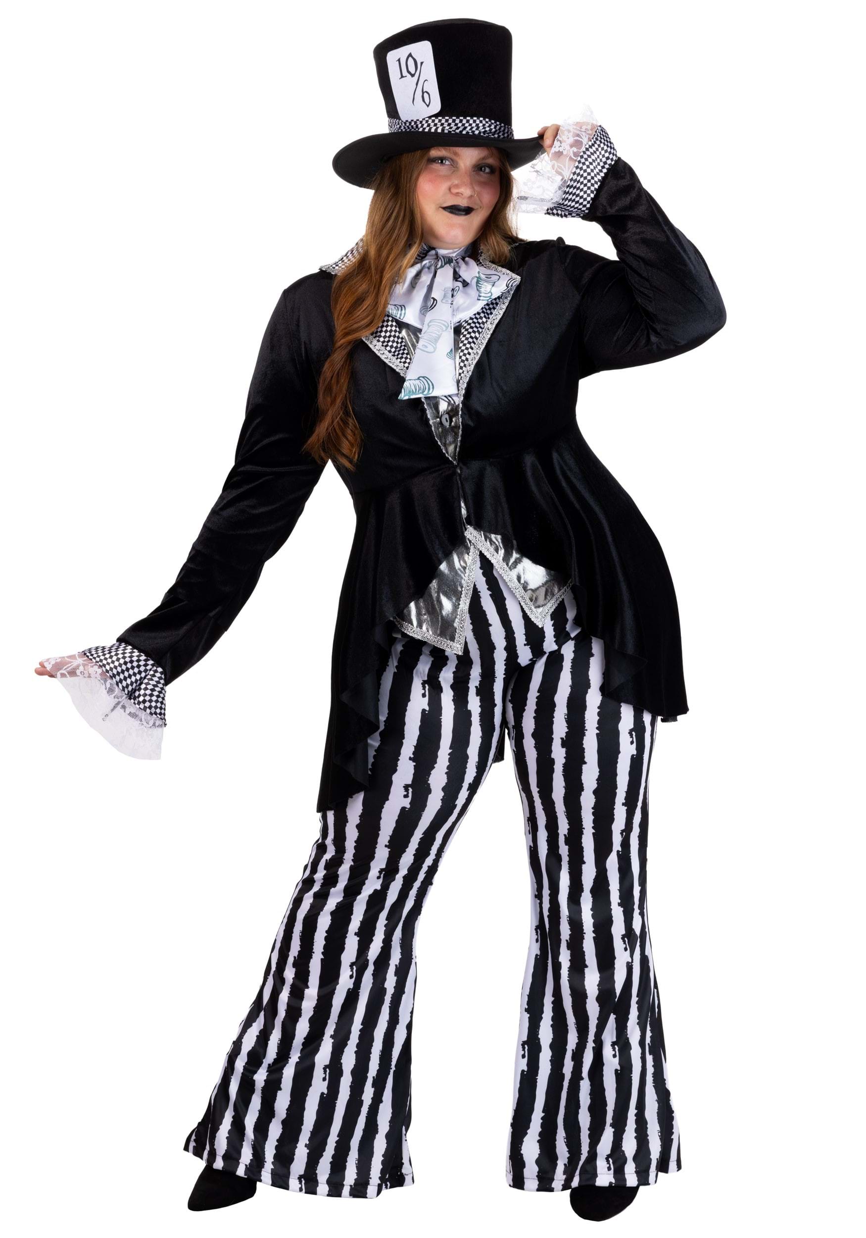 Plus Size Deluxe Dark Mad Hatter Women's Costume | Storybook Costumes