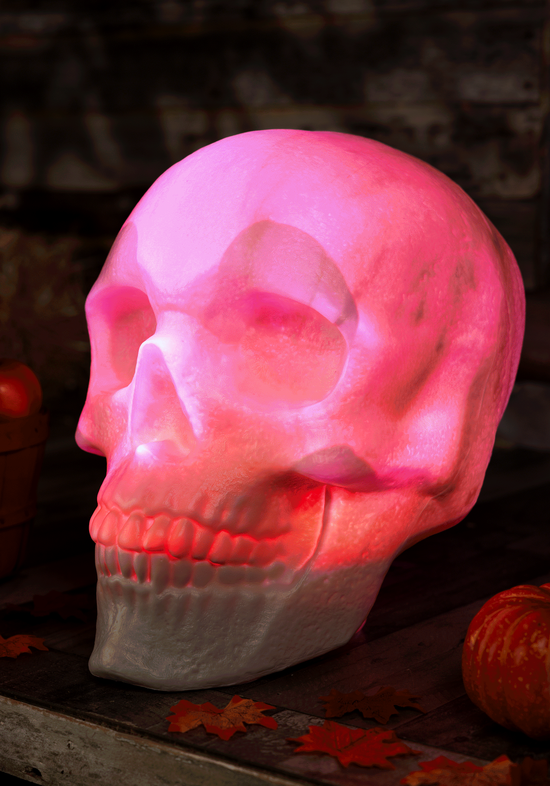 Oversized 18-Inch Skull Lantern Halloween Decoration | Skulls & Skeletons