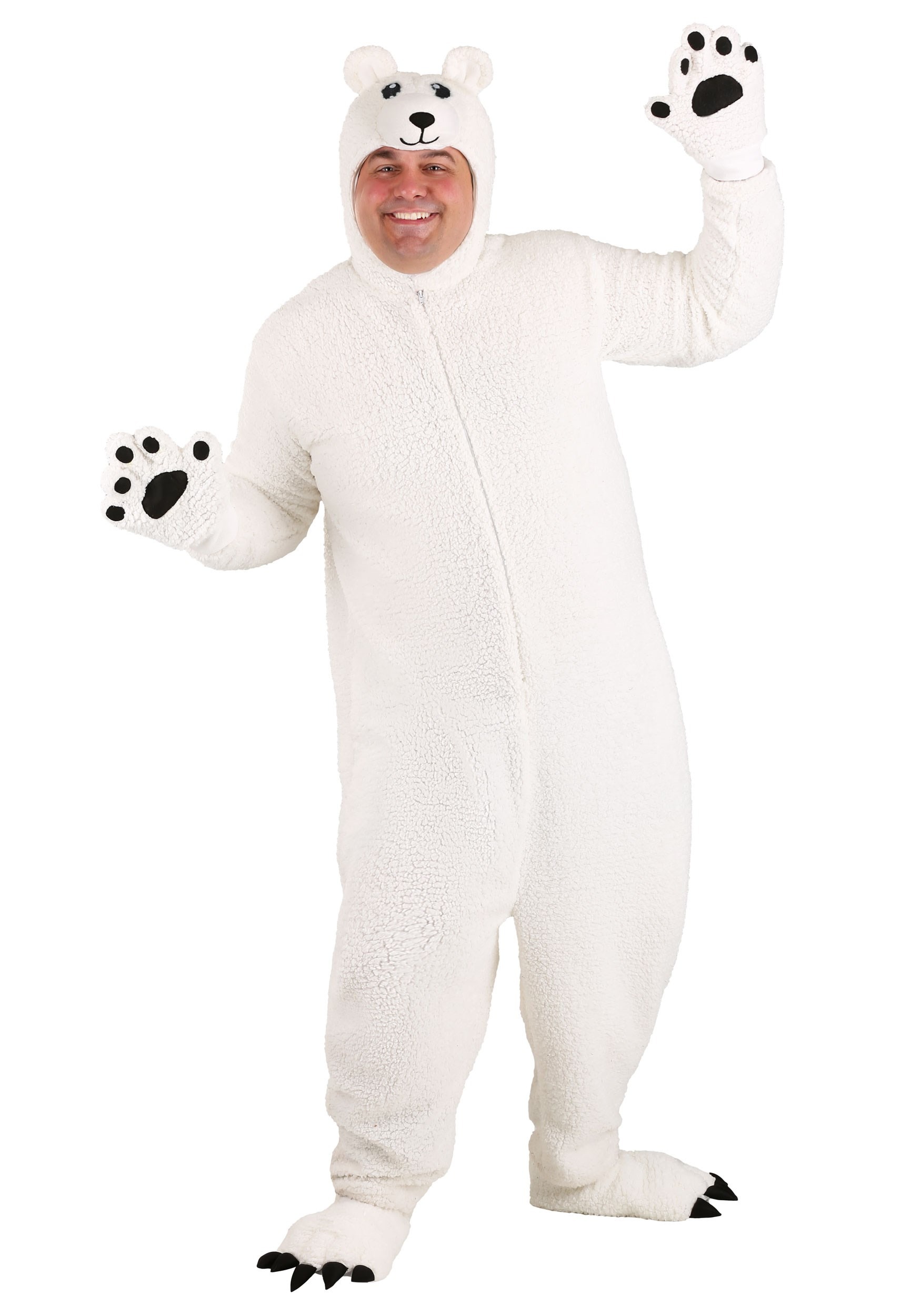 Adult Plus Size Arctic Polar Bear Costume | Animal Costumes
