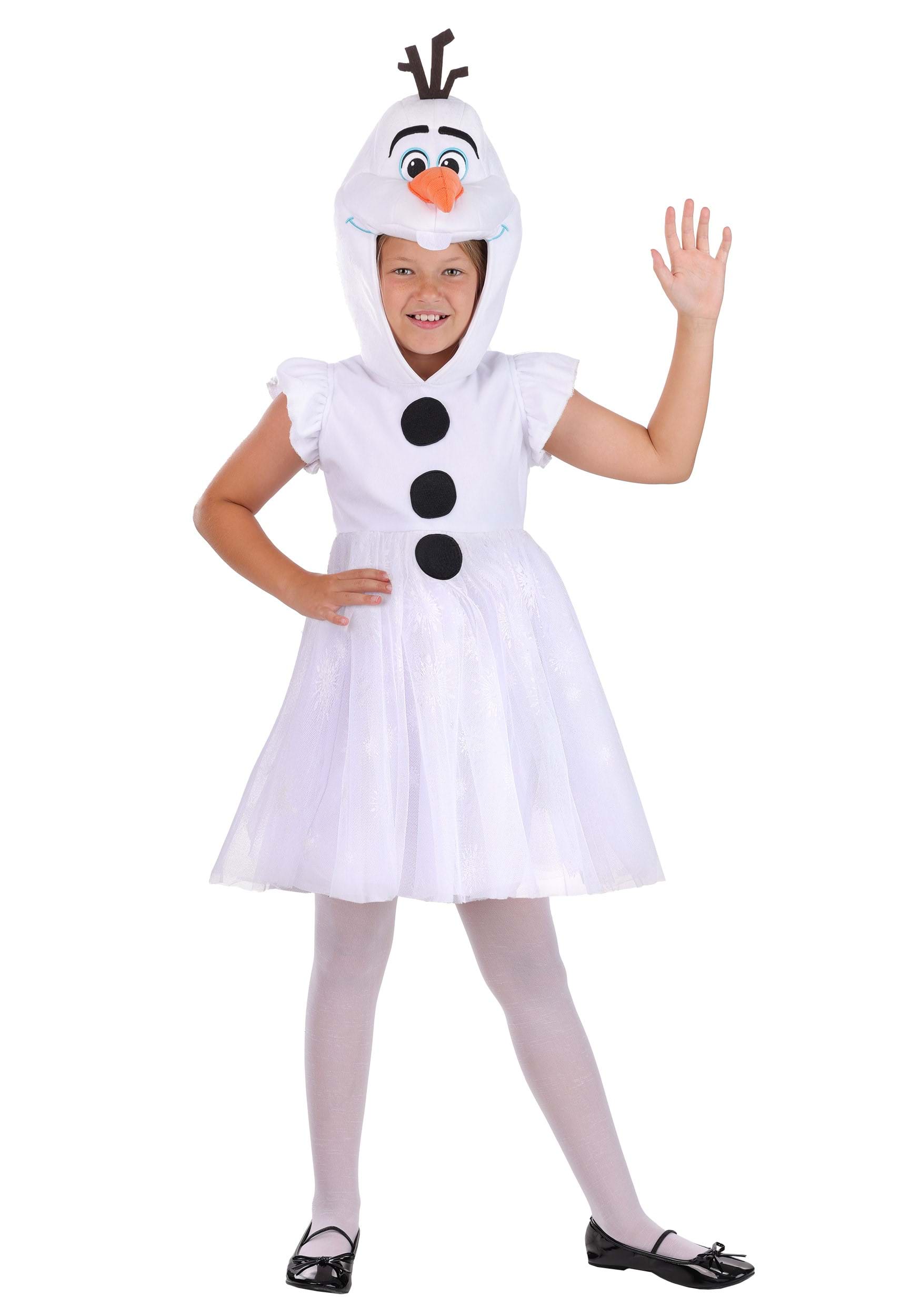 Disney Girl's Frozen Olaf Costume Hooded Dress | Disney Costumes