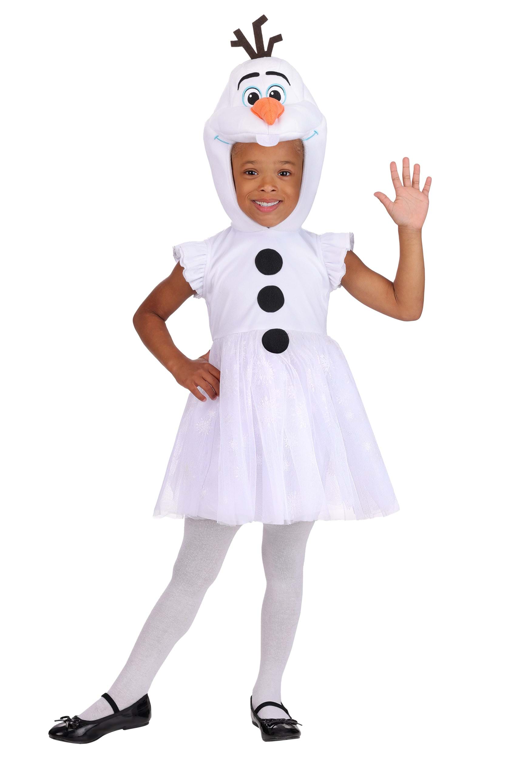 Girl's Disney Frozen Olaf Toddler Costume Hooded Dress | Disney Costumes