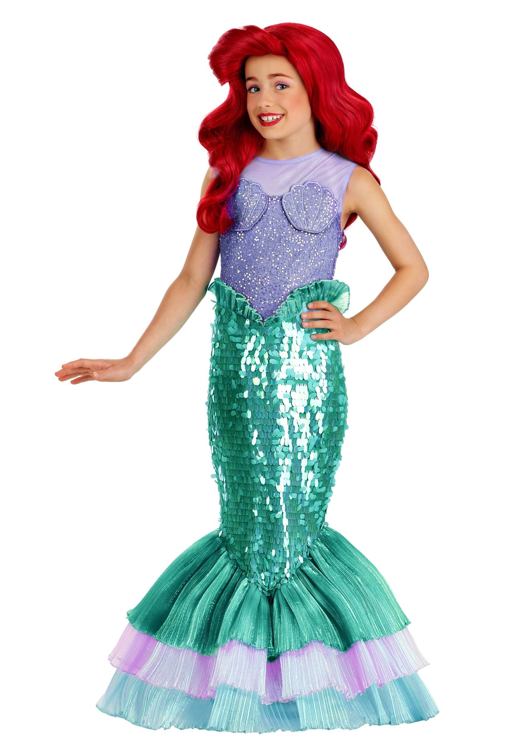 Premium Disney The Little Mermaid Girl's Ariel Costume | Disney Costumes