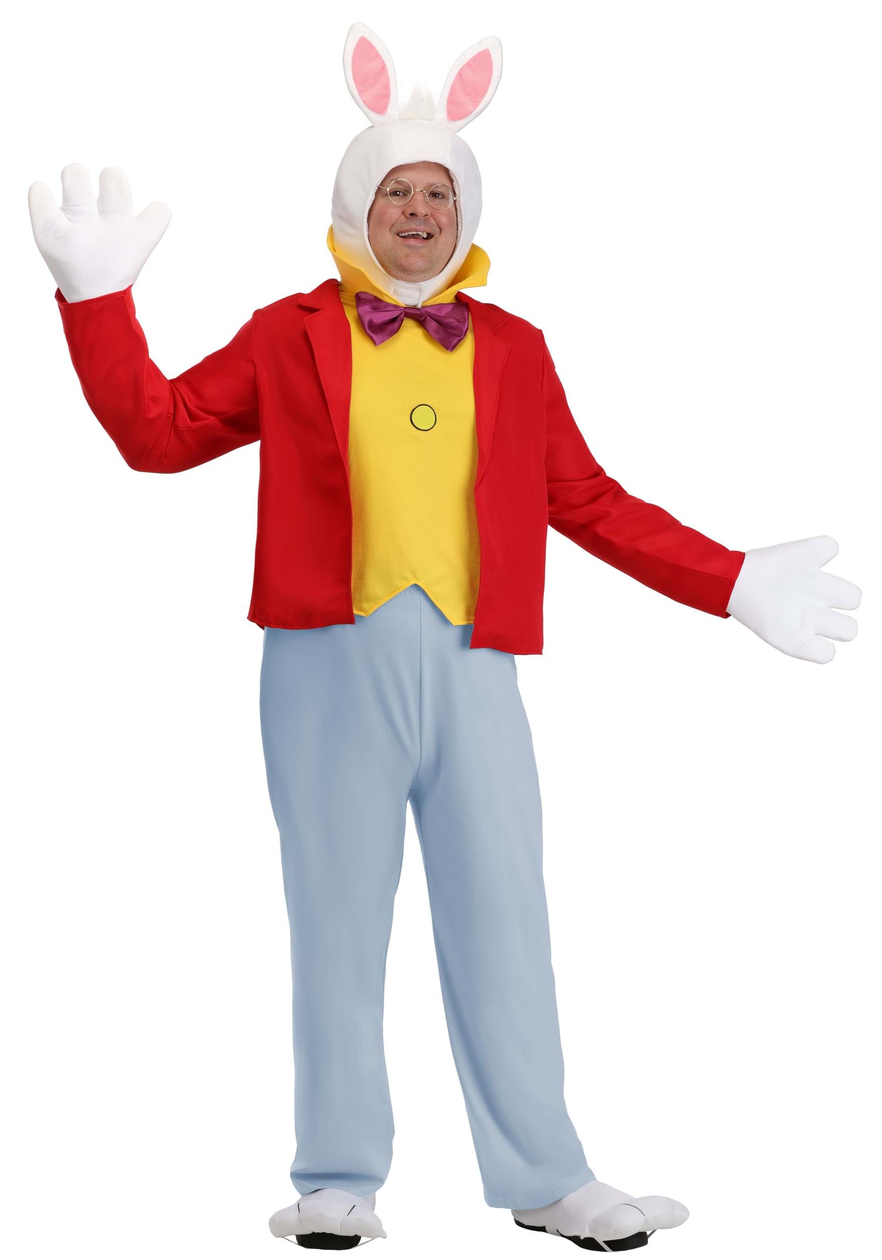 Adult Plus Size Disney Classic White Rabbit Costume | Alice in Wonderland Costumes