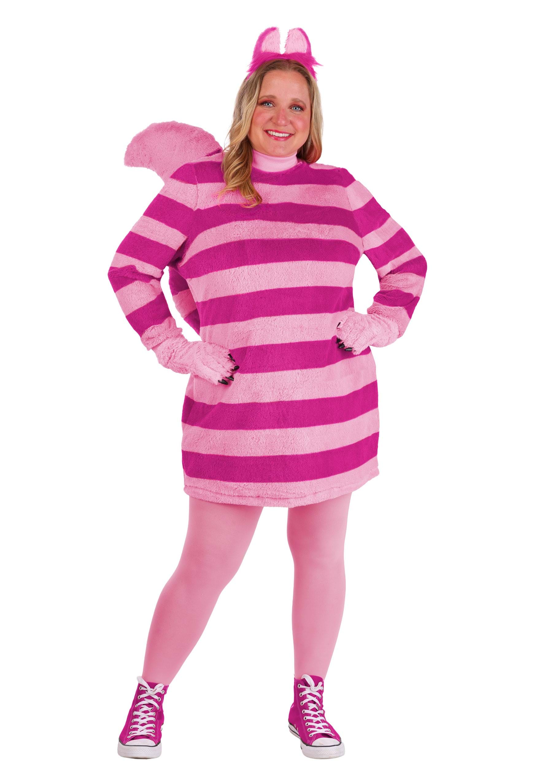 Plus Size Disney Cheshire Cat Costume Dress for Women | Disney Costumes