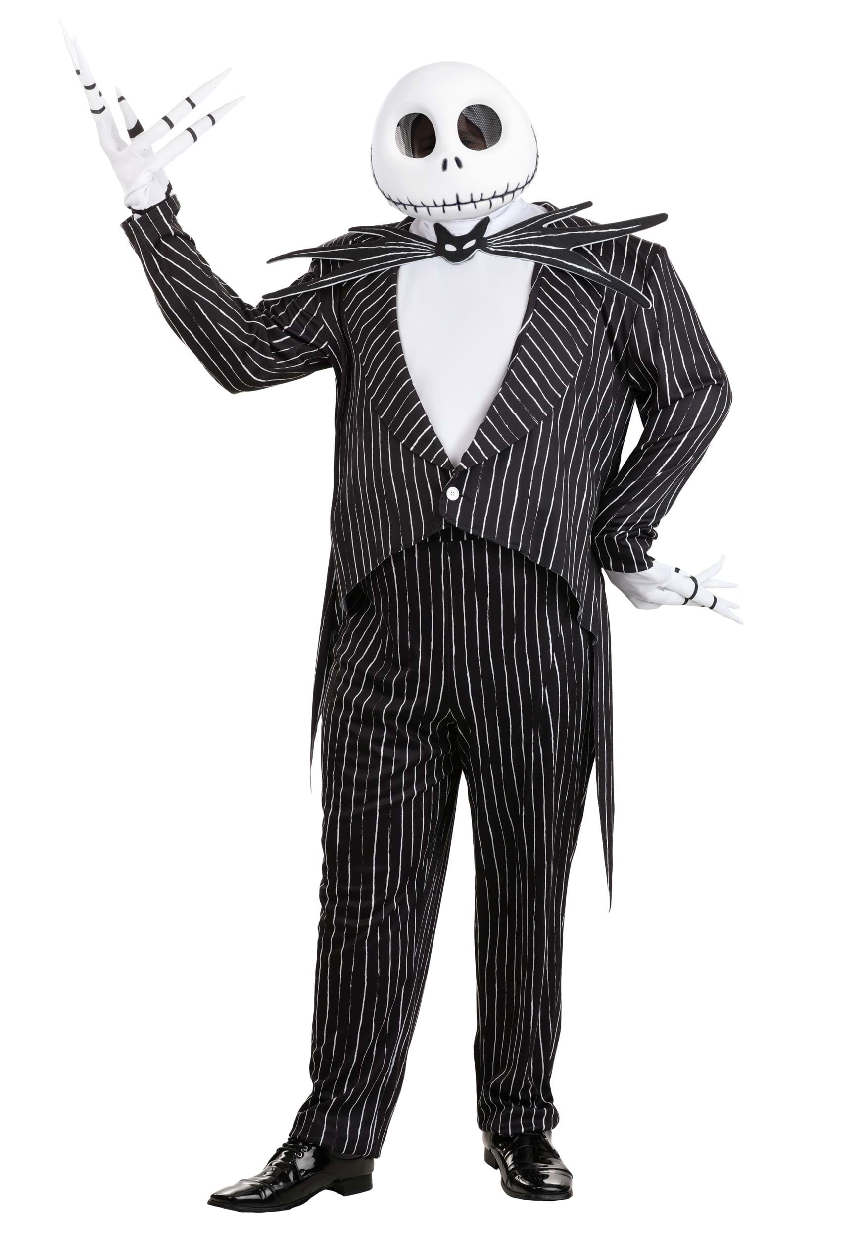 Plus Size Deluxe Disney Jack Skellington Men's Costume | Disney Costumes