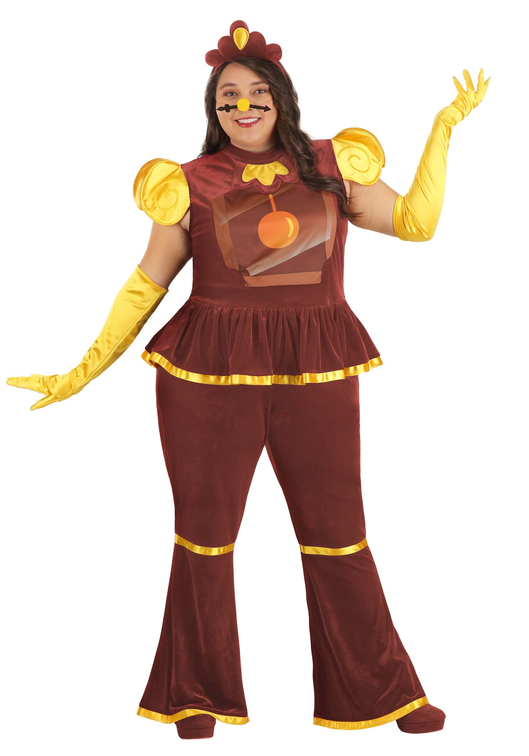 Plus Size Women's Disney Cogsworth Costume | Beauty and the Beast Costumes