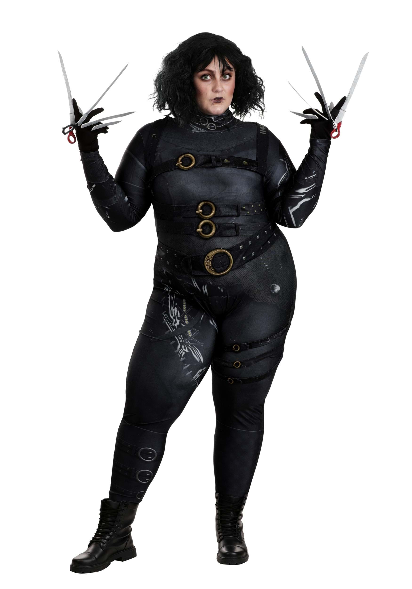 Women's Plus Size Deluxe Edward Scissorhands Costume | Movie Costumes