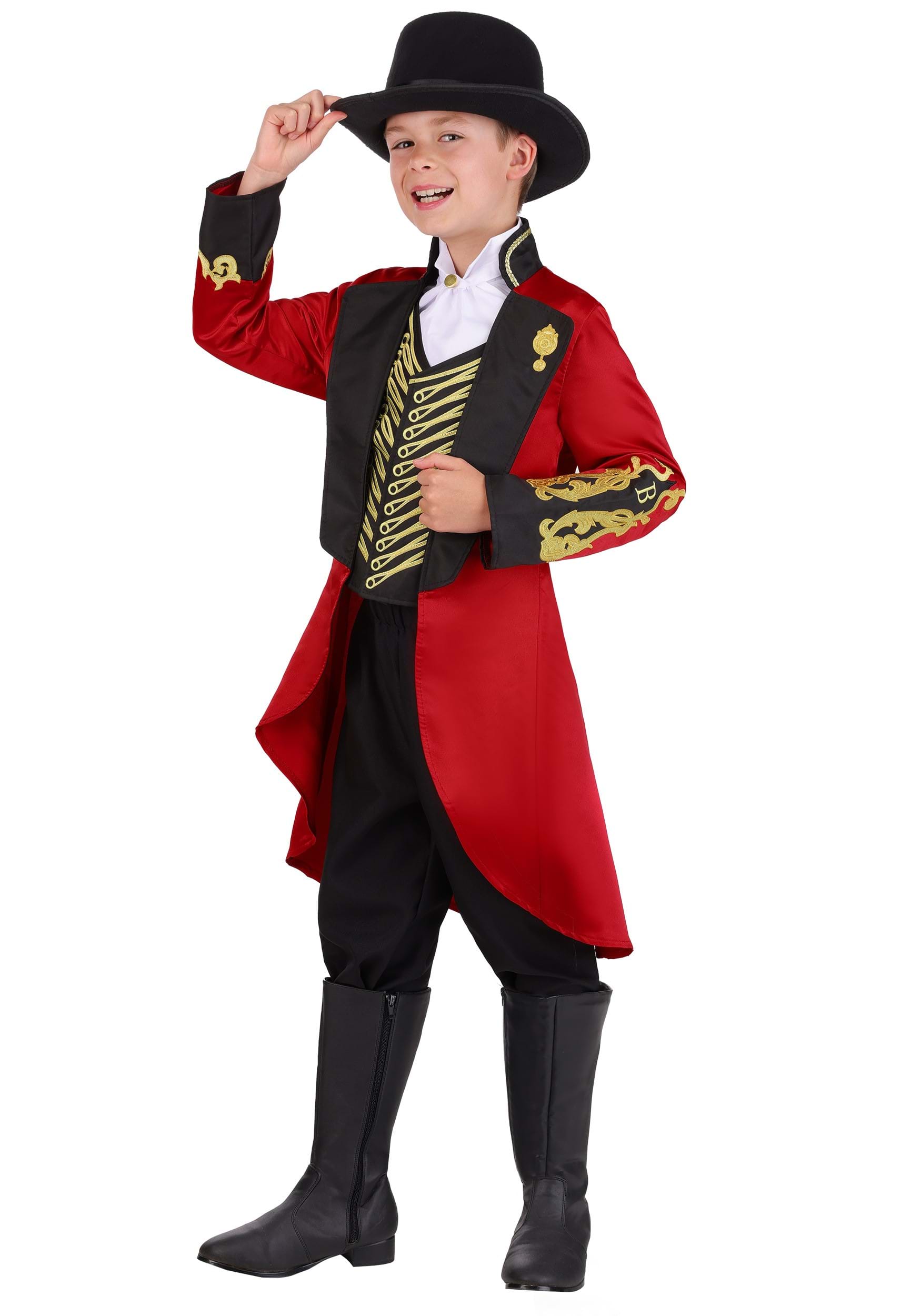 Greatest Showman Boy's P.T. Barnum Ringmaster Costume | Movie Costumes