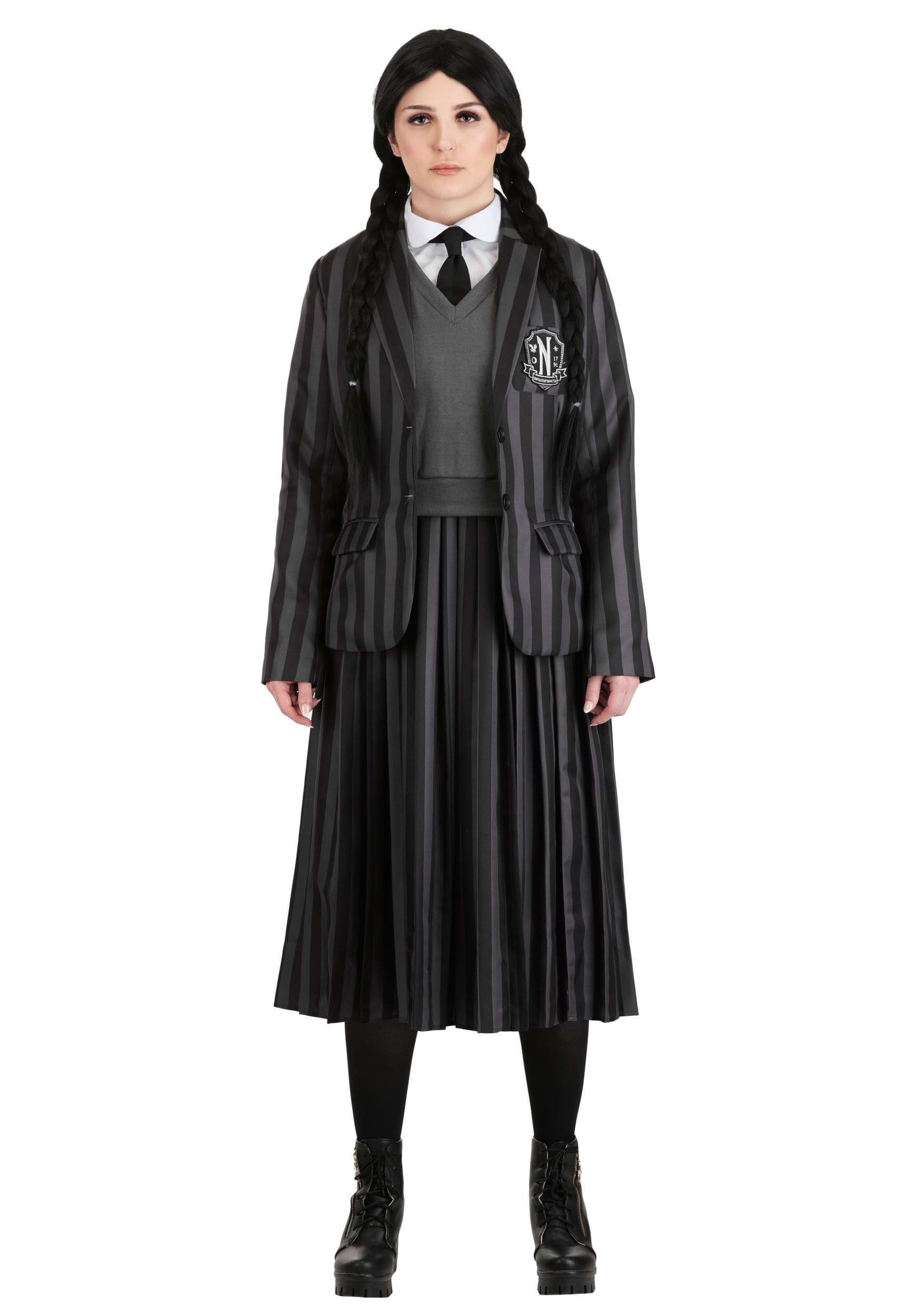 Nevermore Academy Wednesday Costume for Women | TV Show Costumes