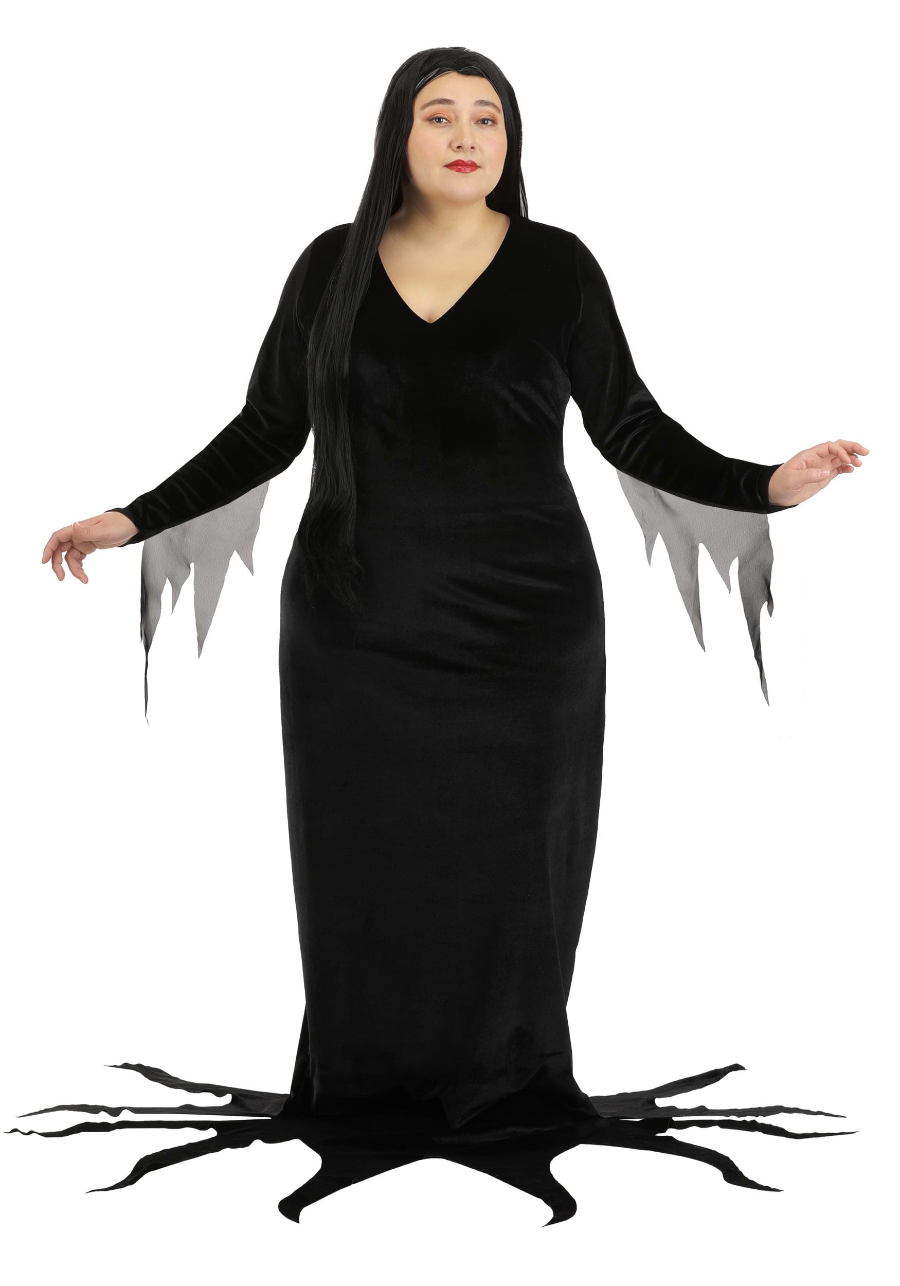 Plus Size 1960s Morticia Addams Women's Costume | Addams Family Costumes