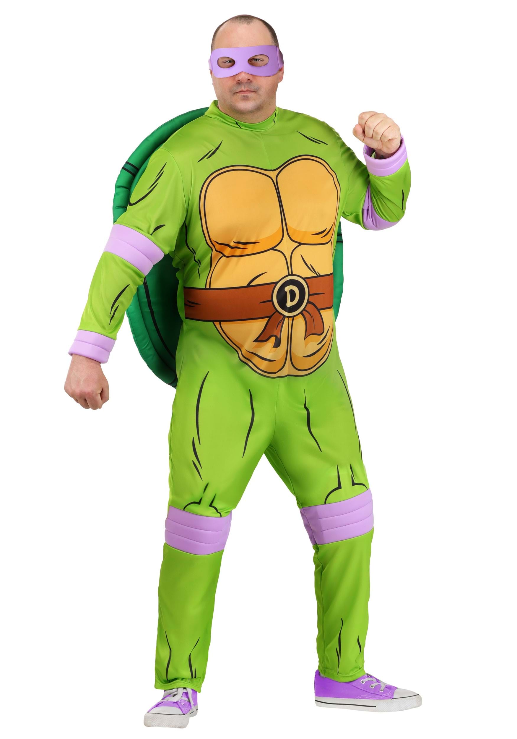 Men's Plus Size Teenage Mutant Ninja Turtles Donatello Costume | Nickelodeon Costumes