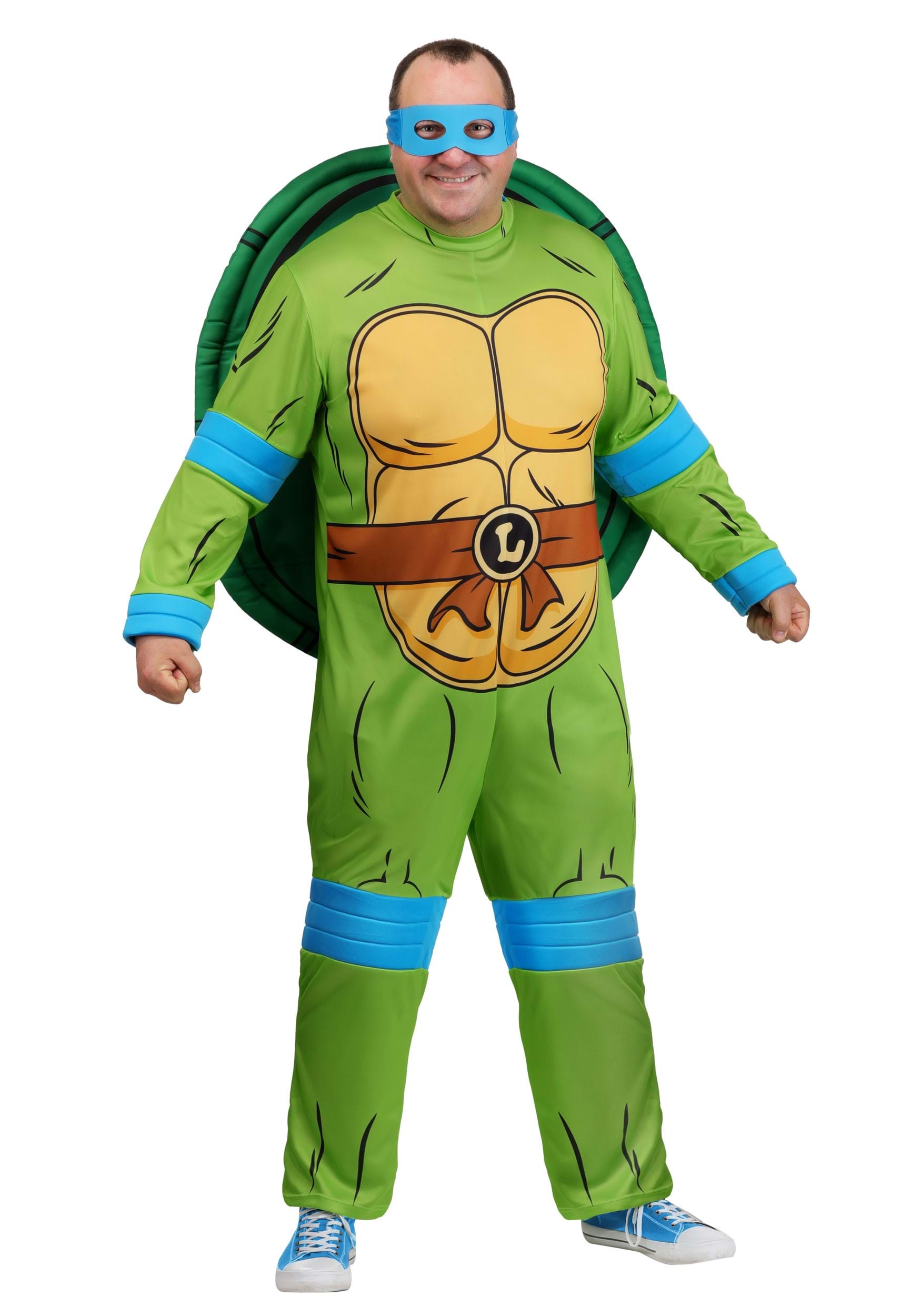 Men's Plus Size Teenage Mutant Ninja Turtles Leonardo Costume | Nickelodeon Costumes