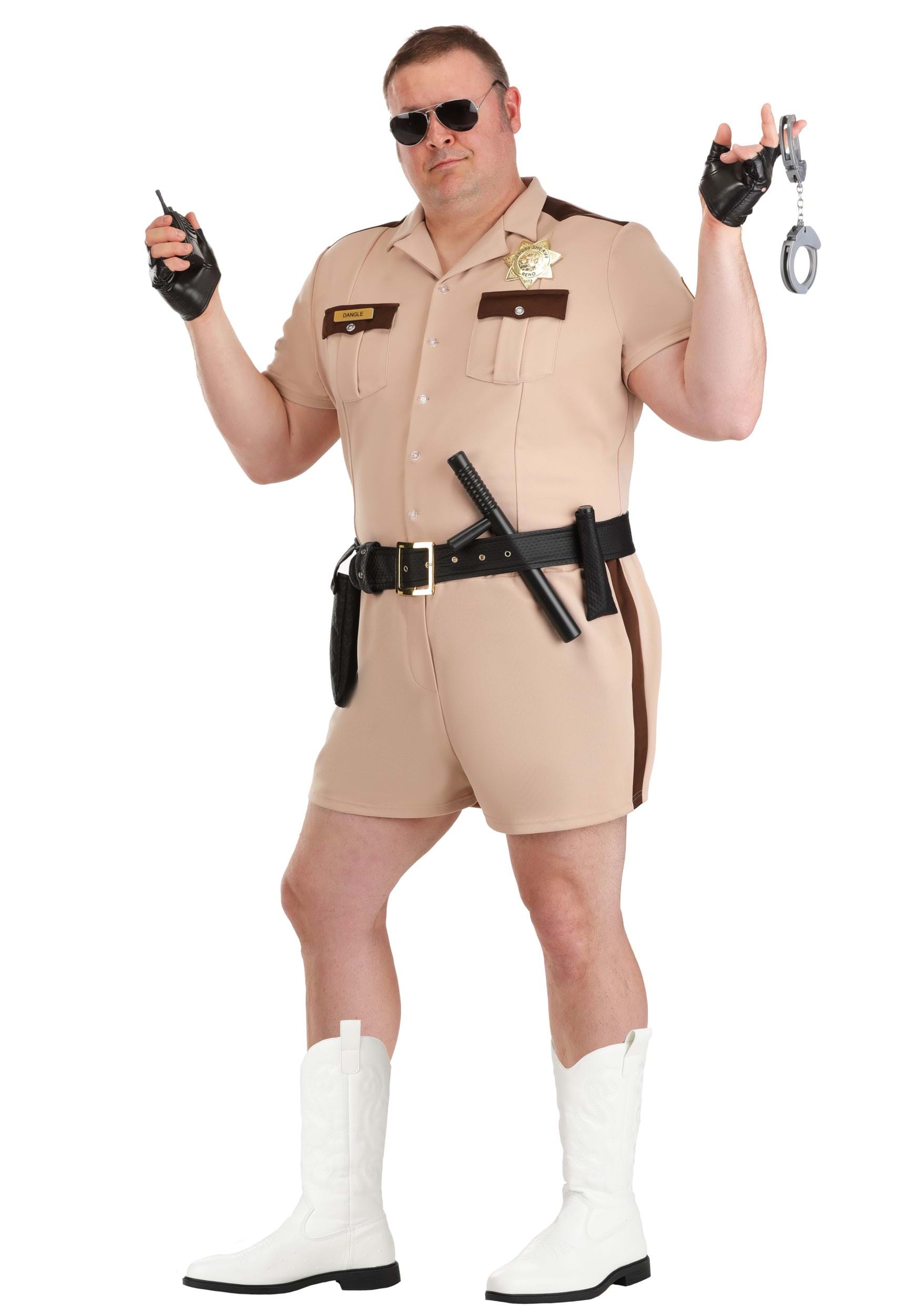 Plus Size Deluxe Reno 911 Lt. Dangle Men's Costume | TV Show Costumes
