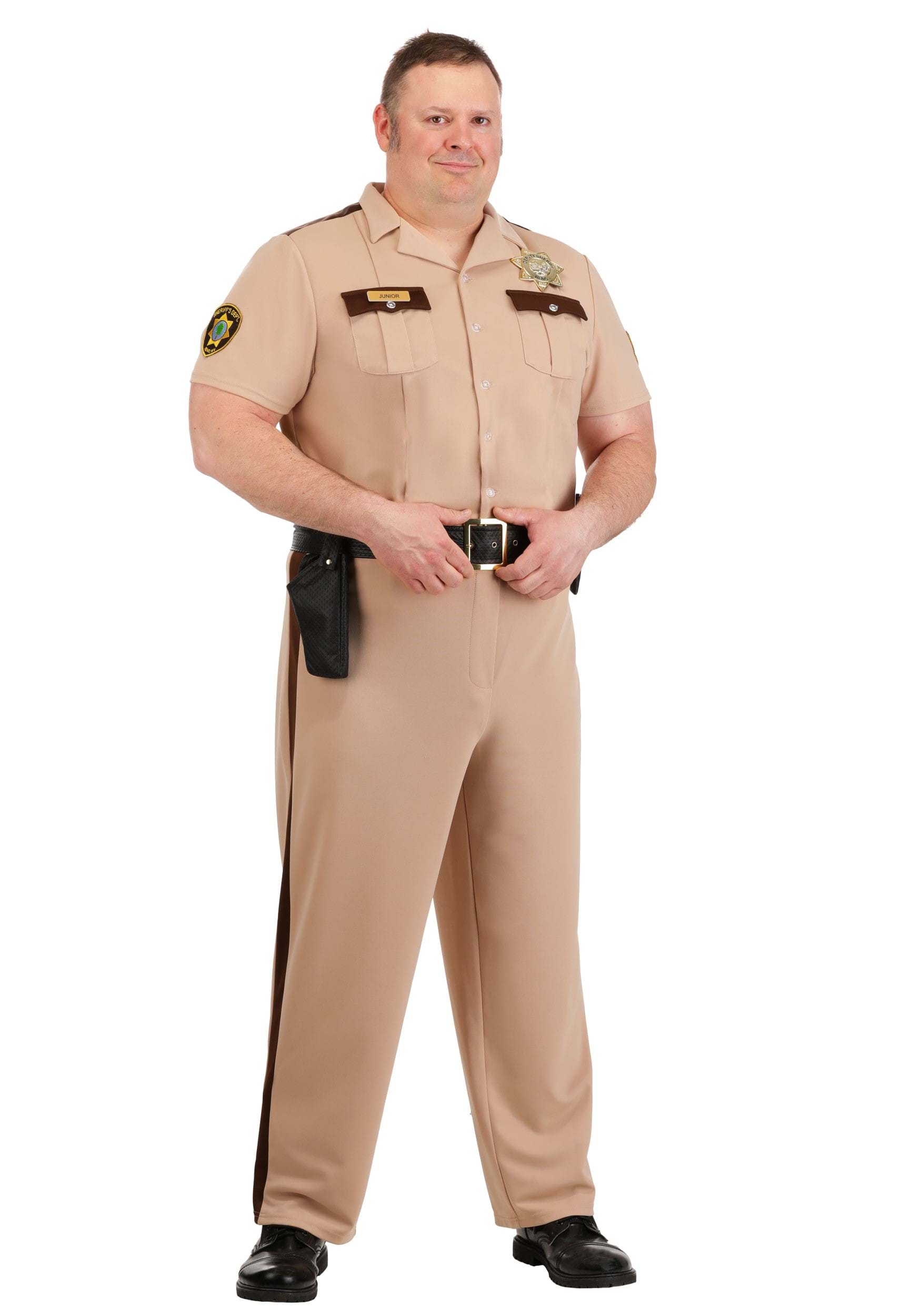 Plus Size Reno 911 Deputy Officer Men's Costume | TV Show Costumes