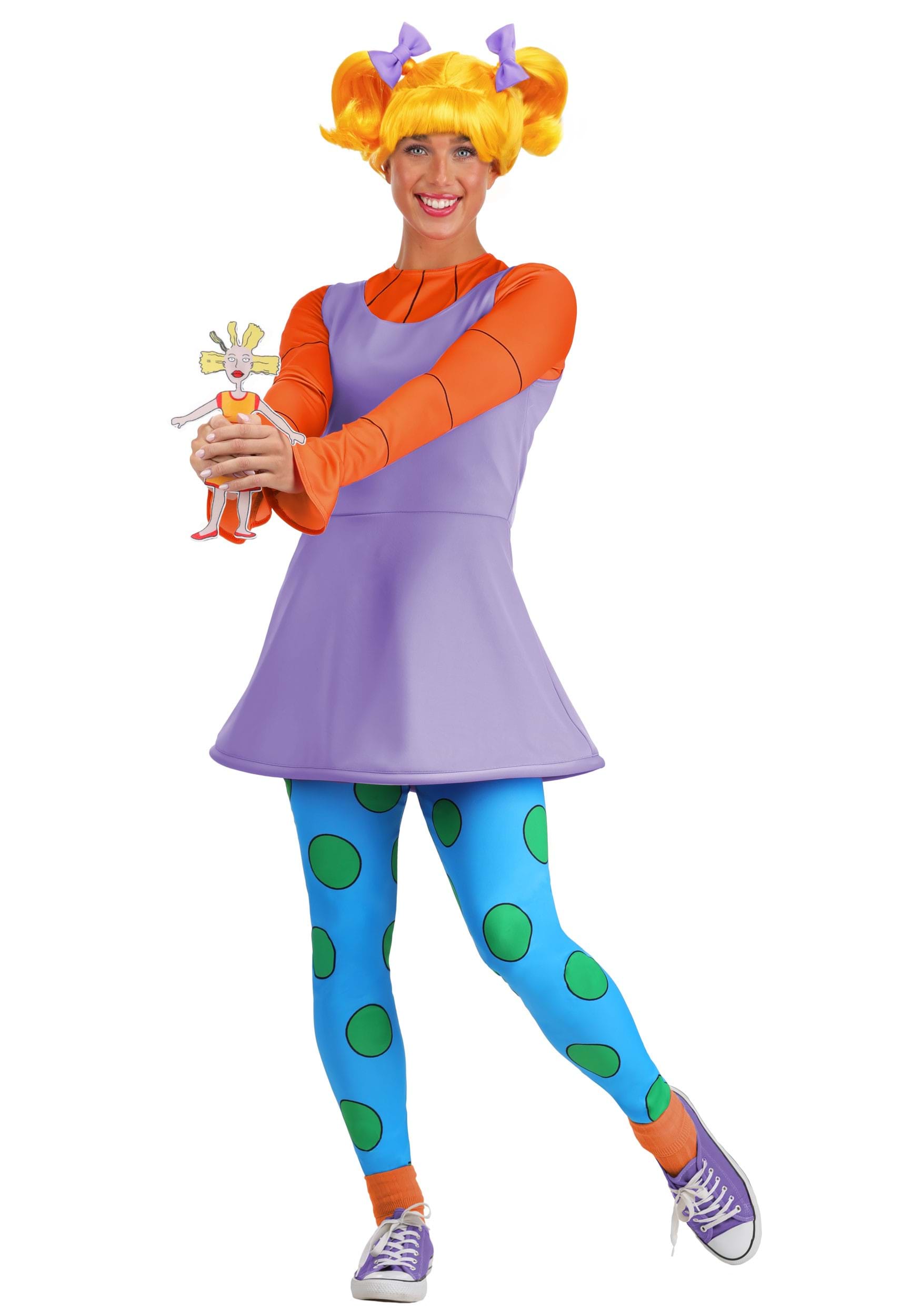 Nickelodeon Rugrats Angelica Costume for Women | Nickelodeon Costumes