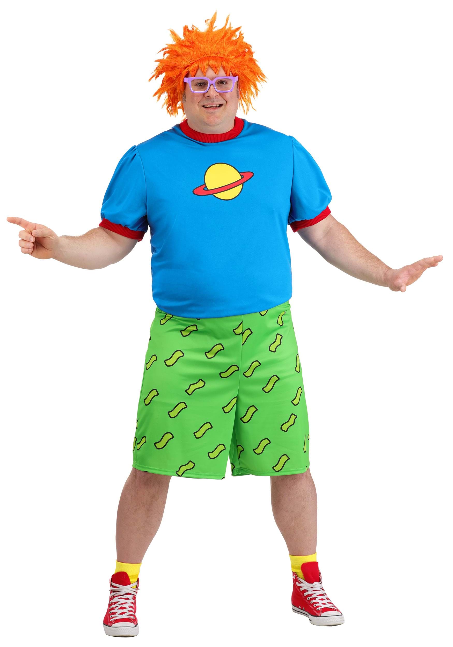 Men's Plus Size Nickelodeon Rugrats Chuckie Costume | Nickelodeon Costumes