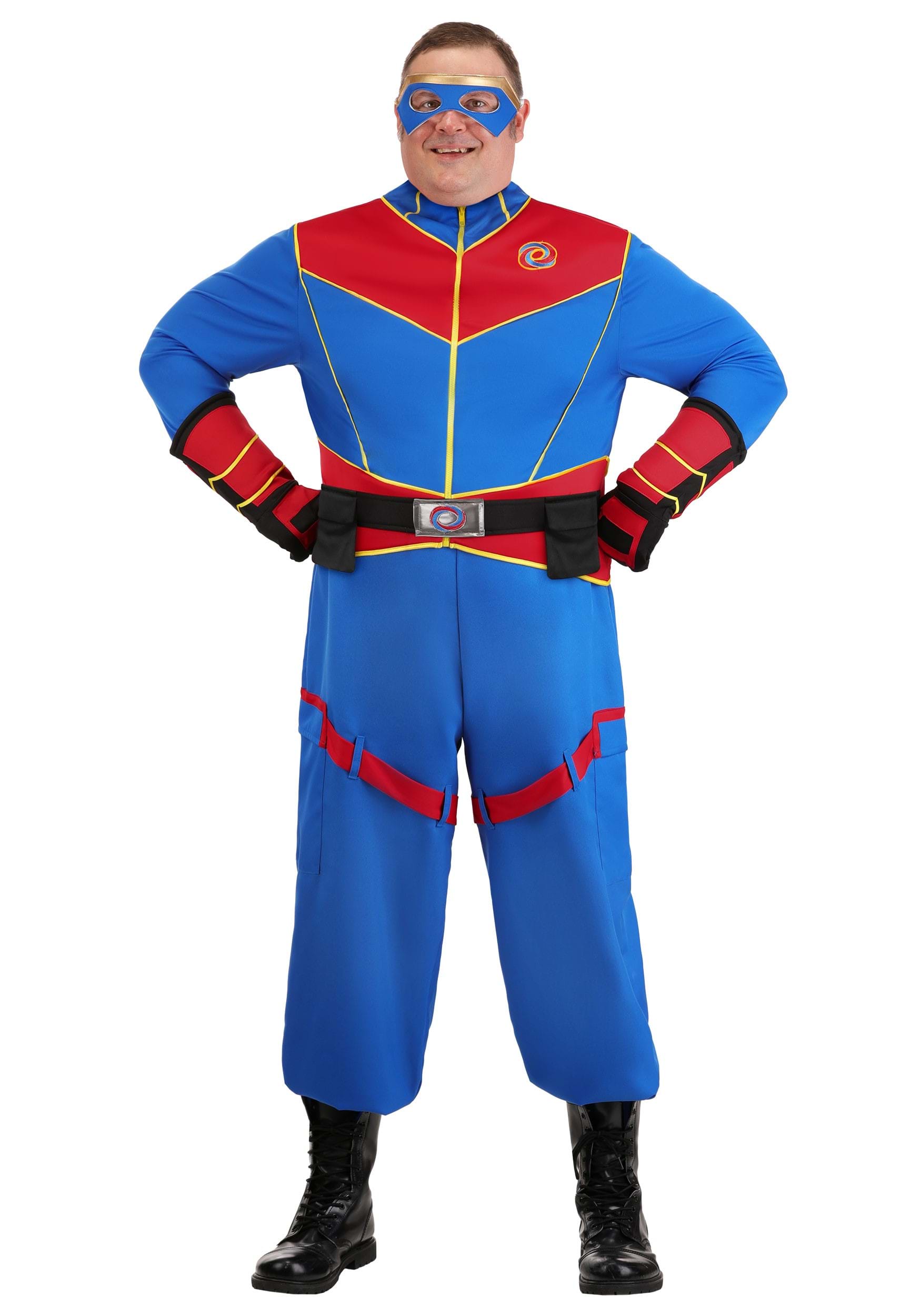 Plus Size Nickelodeon Men's Henry Danger Captain Man Costume | Nickelodeon Costumes