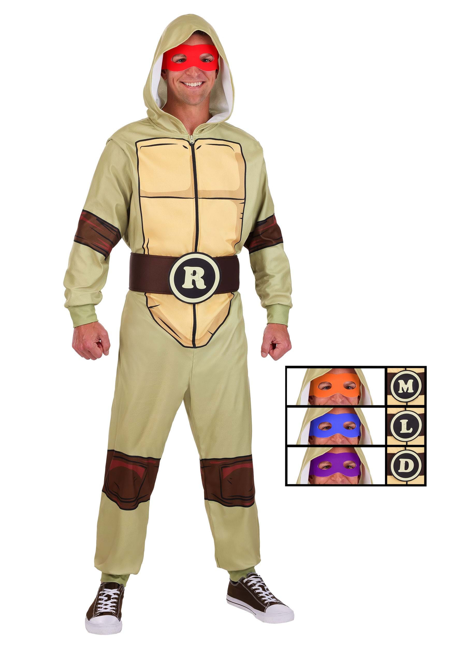 Teenage Mutant Ninja Turtles Adult Hooded Jumpsuit Costume | Nickelodeon Costumes