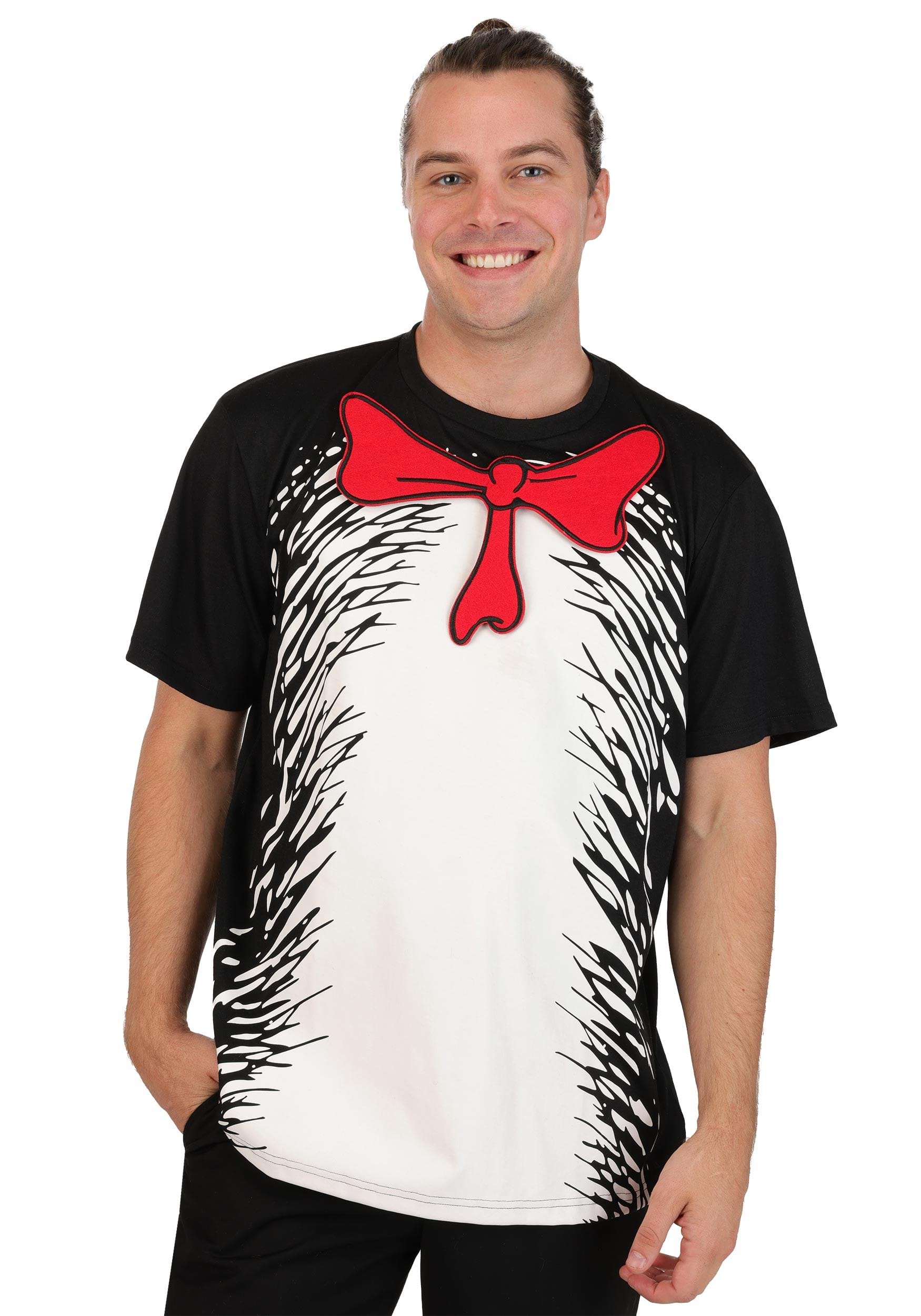 Dr. Seuss Cat in the Hat Adult Costume Shirt Kit | Dr. Seuss Costumes