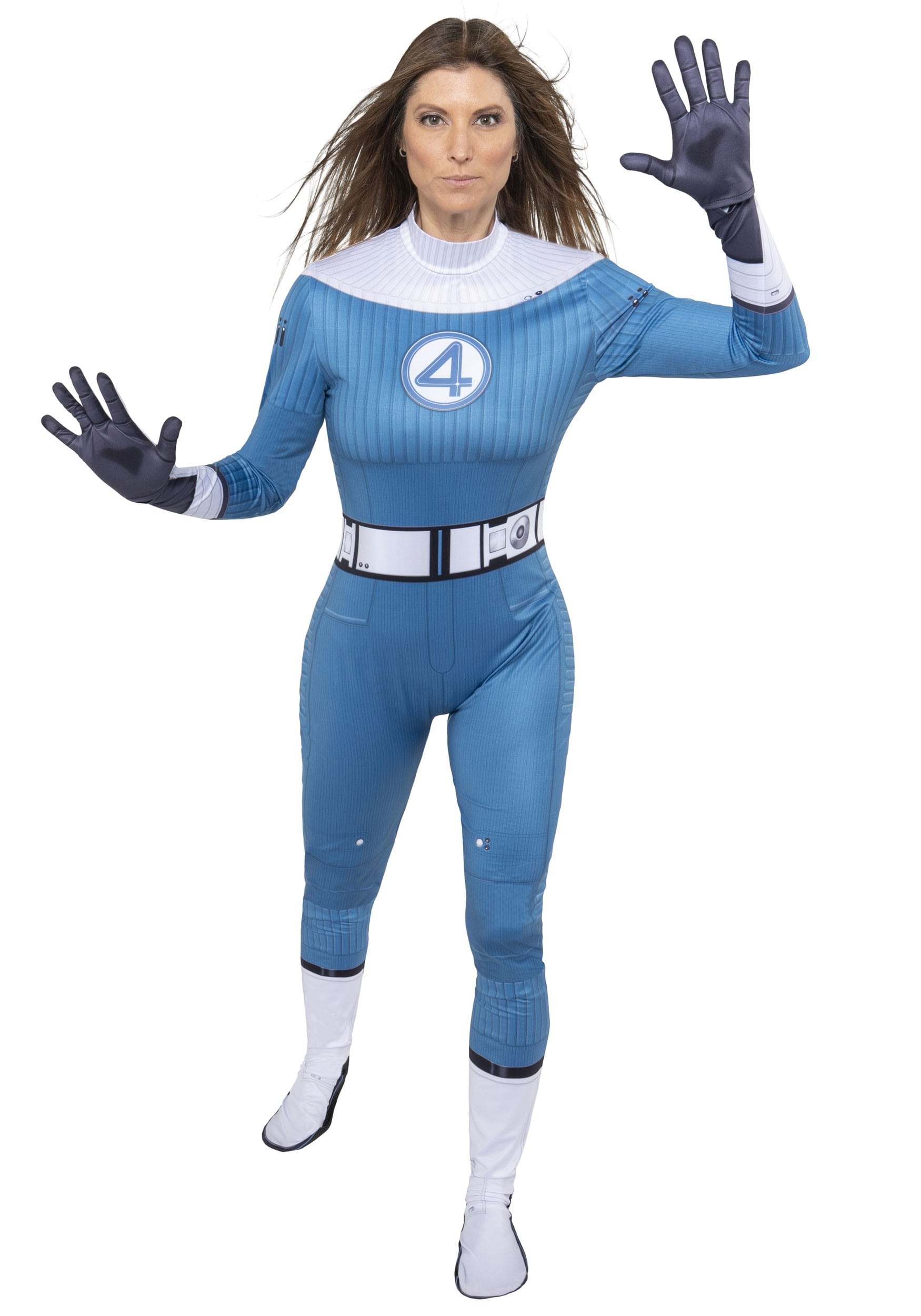 Fantastic Four Invisible Woman Zentai Suit Women's Costume | Marvel Costumes