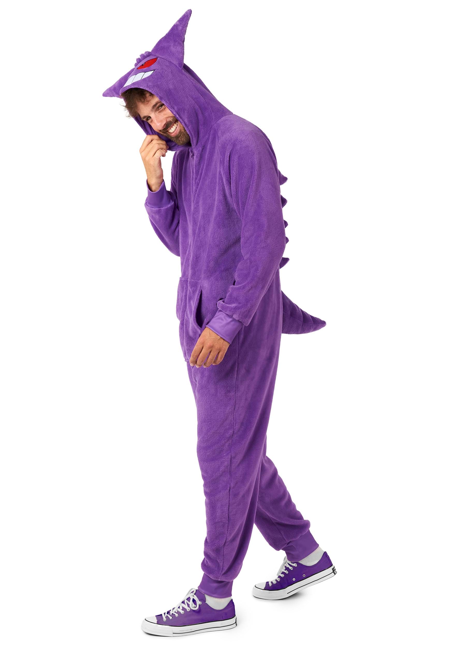 Pokémon Adult Gengar Costume Onesie | Pokémon Costumes