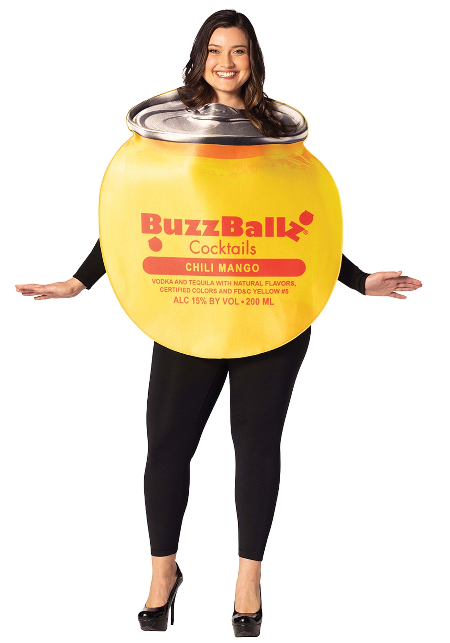 Adult BuzzBallz Chili Mango Costume | Beverage Costumes