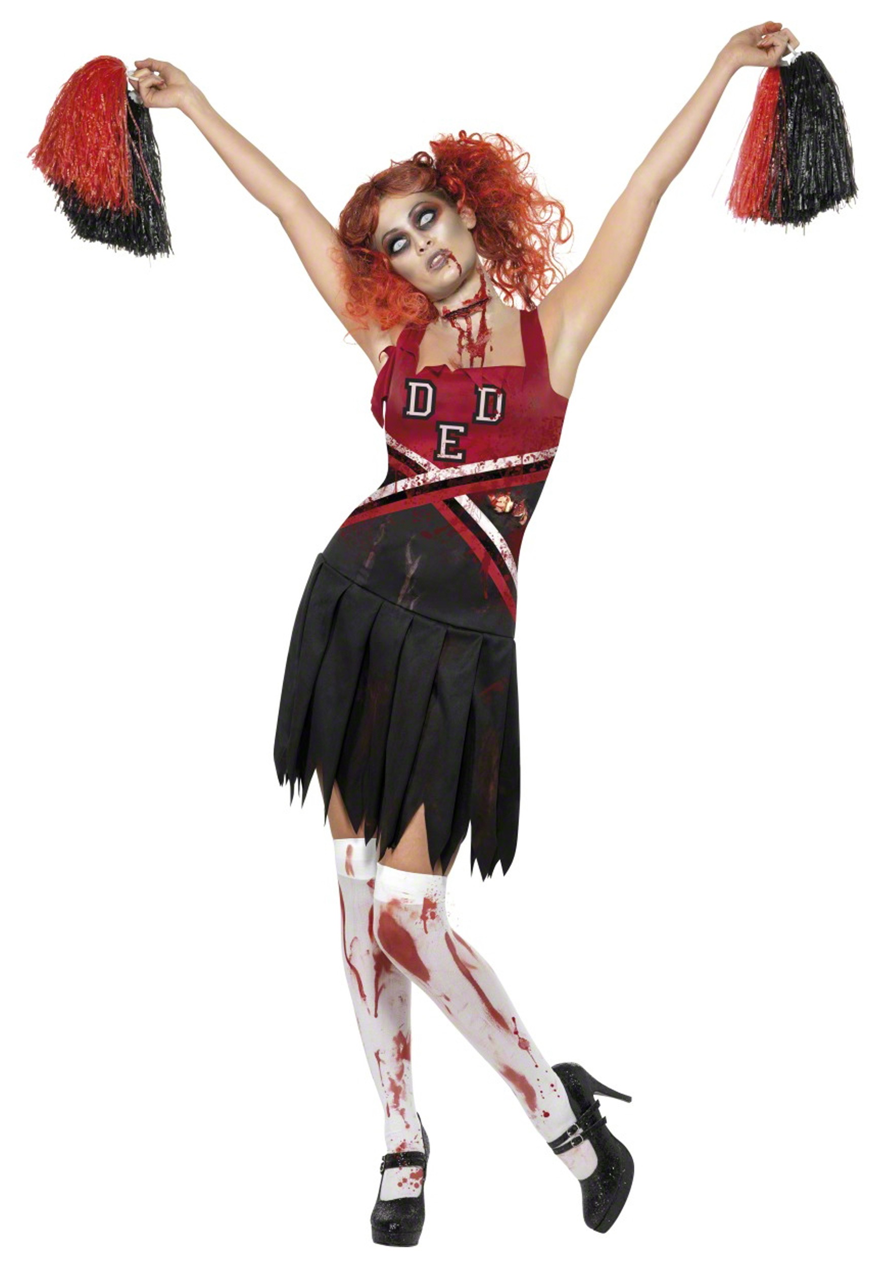 Zombie Cheerleader Women's Costume | Dead Cheerleader Outfit