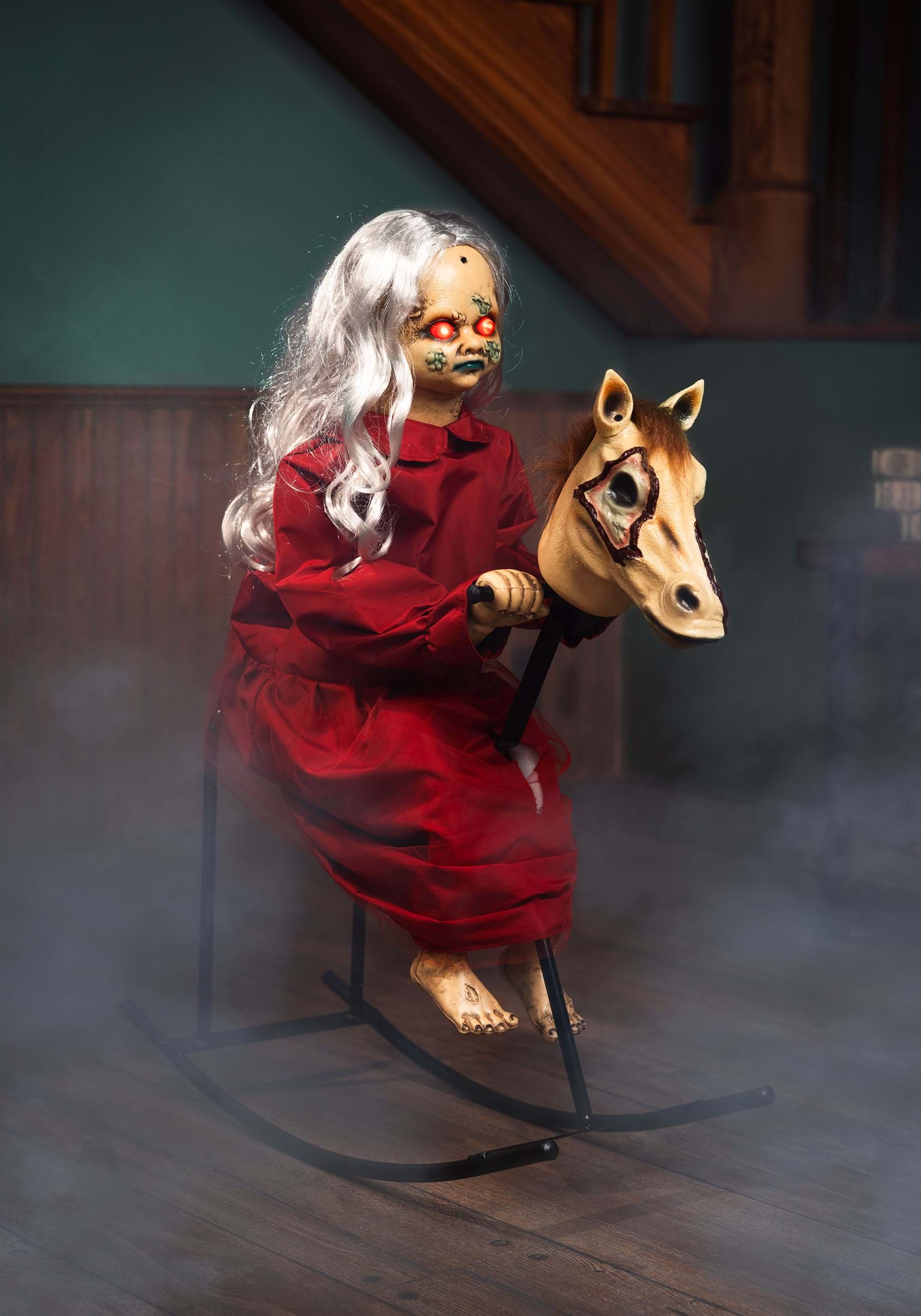 3.5FT Animatronic Rocking Rebecca the Zombie Doll Decoration | Animatronics