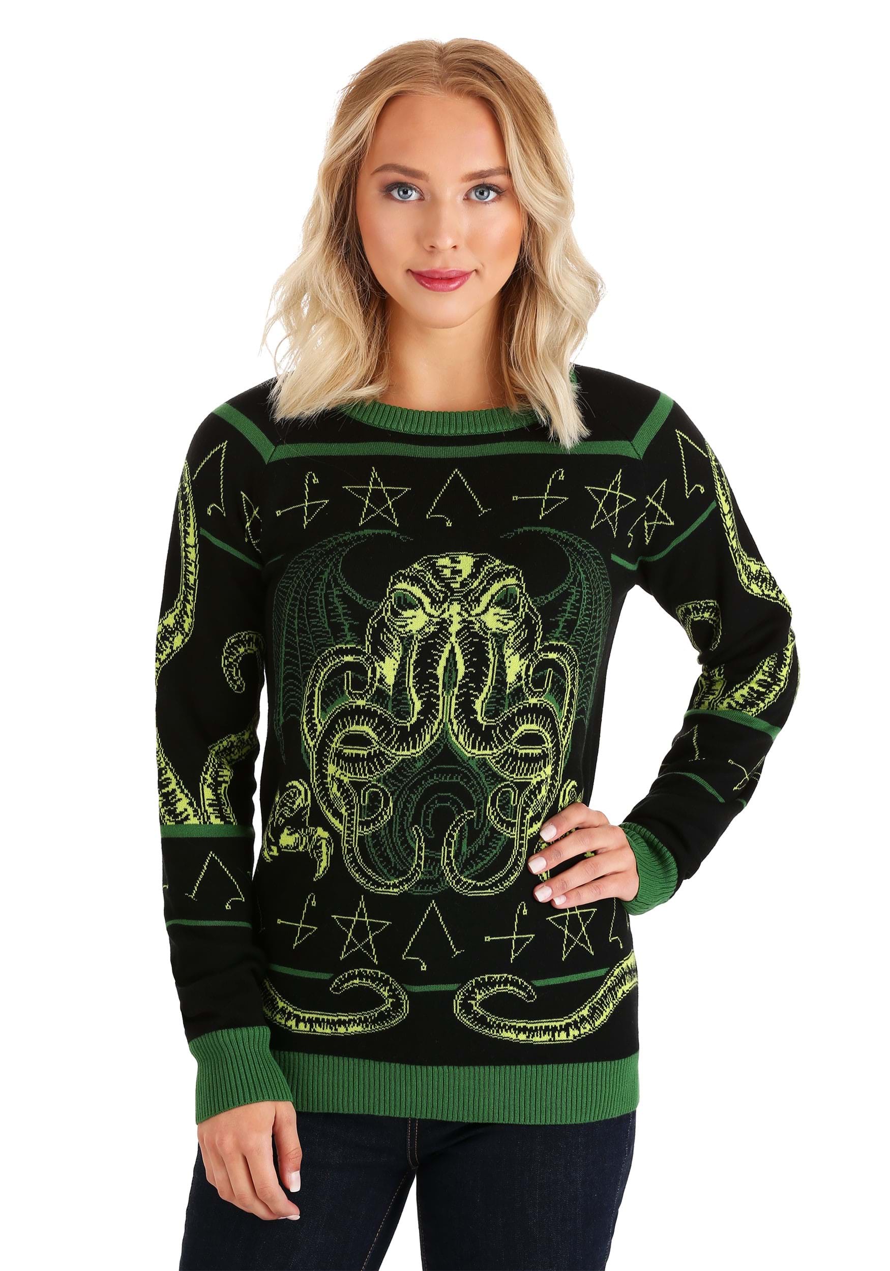 Rage of Cthulhu Adult Halloween Sweater