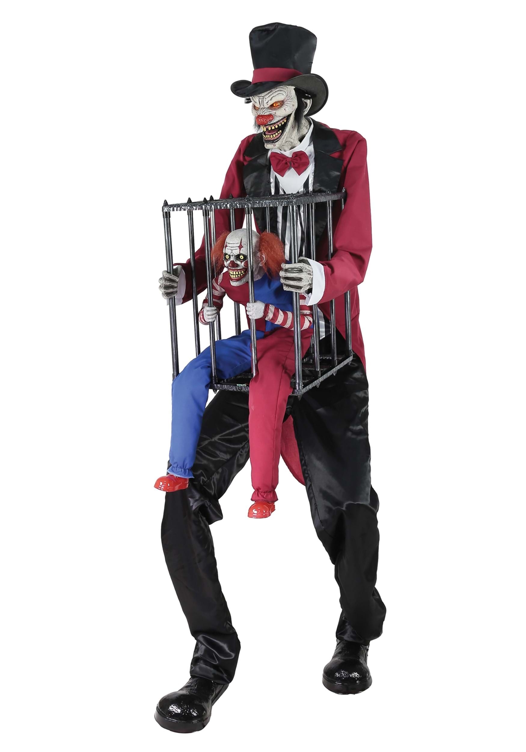 7FT Animated Rotting Ringmaster Halloween Prop | Scary Decorations