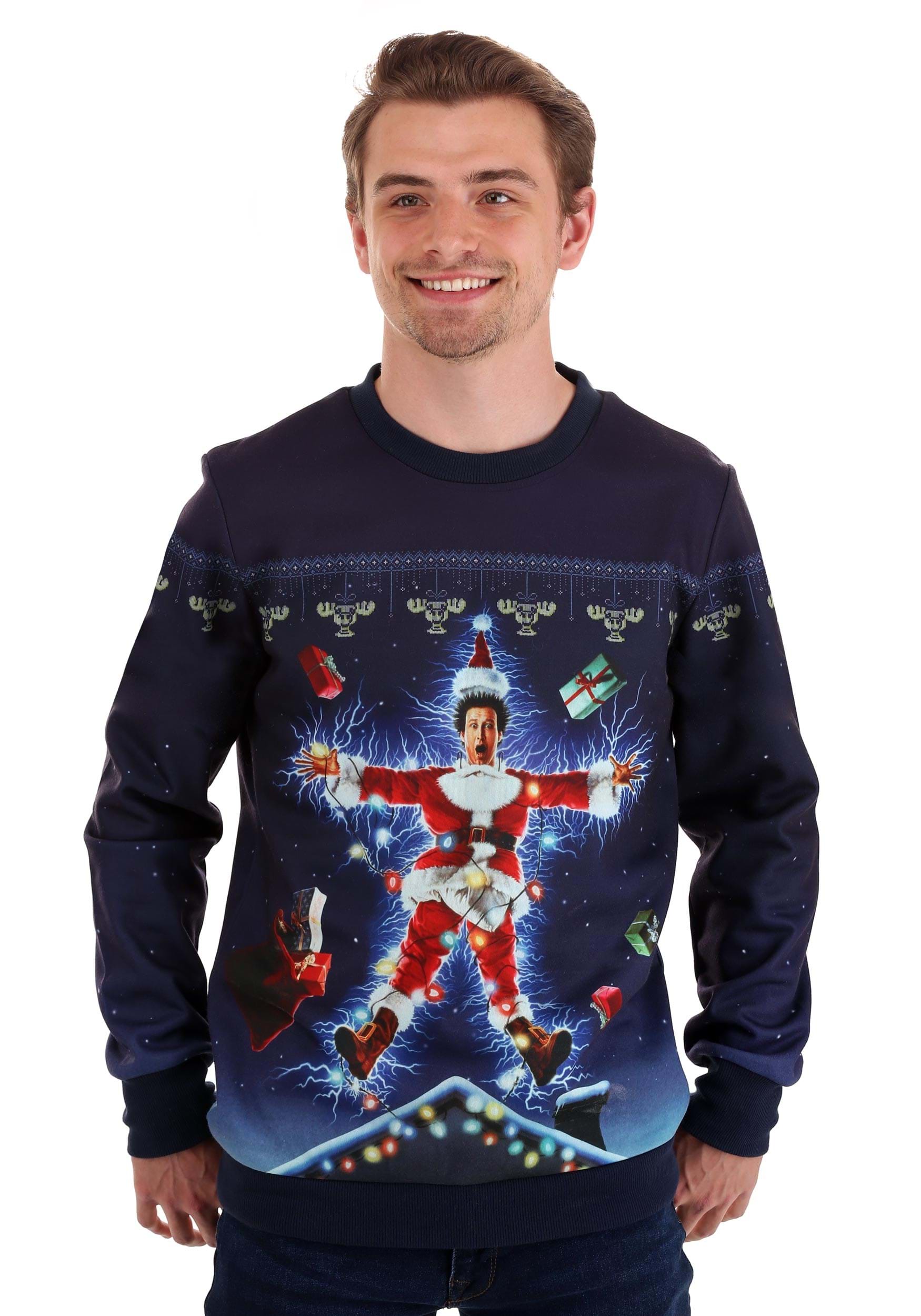 Adult Movie Poster Christmas Vacation Ugly Sweatshirt | Christmas Sweaters