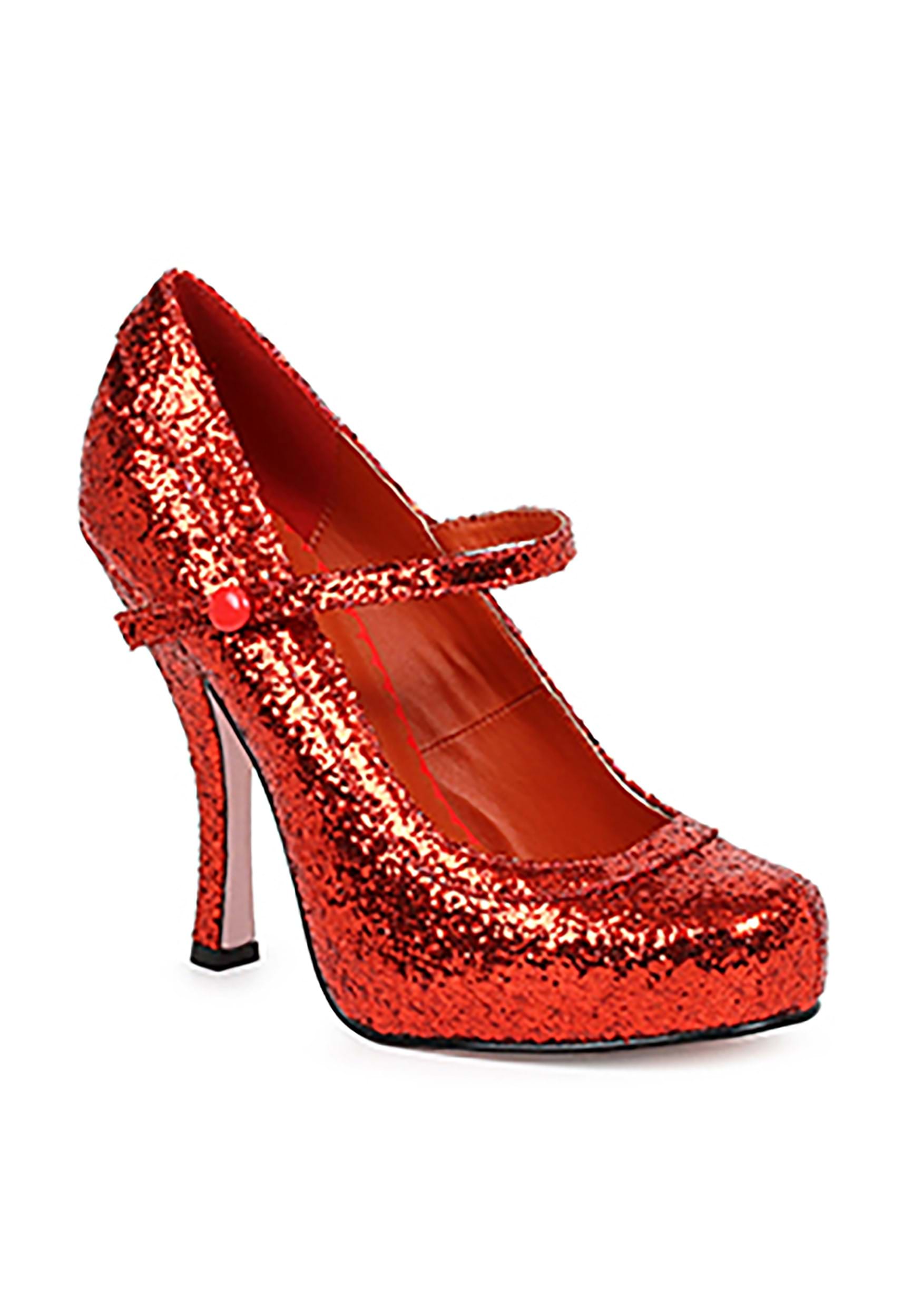 Red Glitter Heels for Women | Costume Shoes
