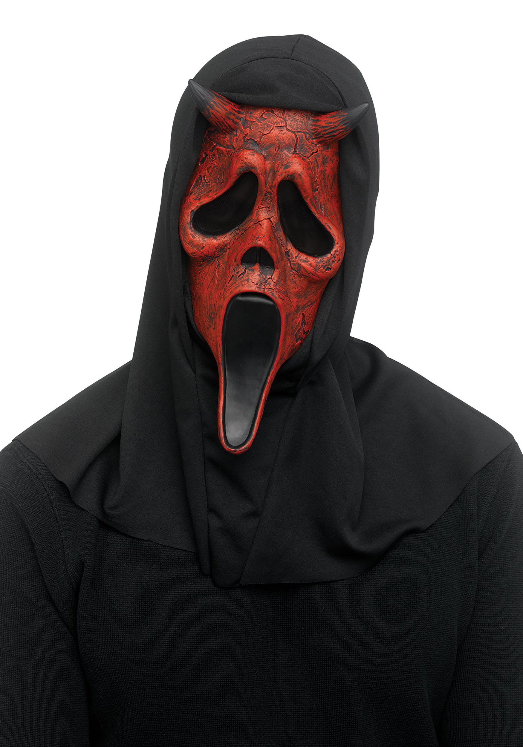 Ghost Face Aged Devil Face Costume Mask for Adults | Scream Accessories