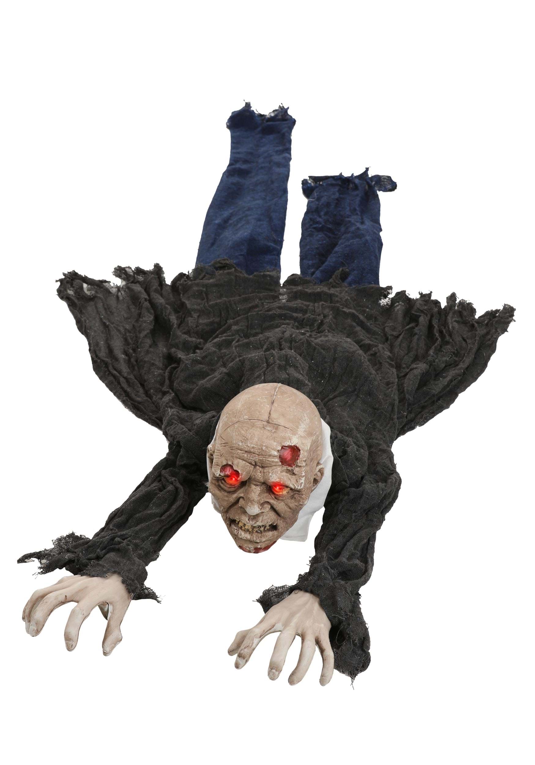 65-Inch Crawling Zombie Animated Decoration | Zombie Decorations