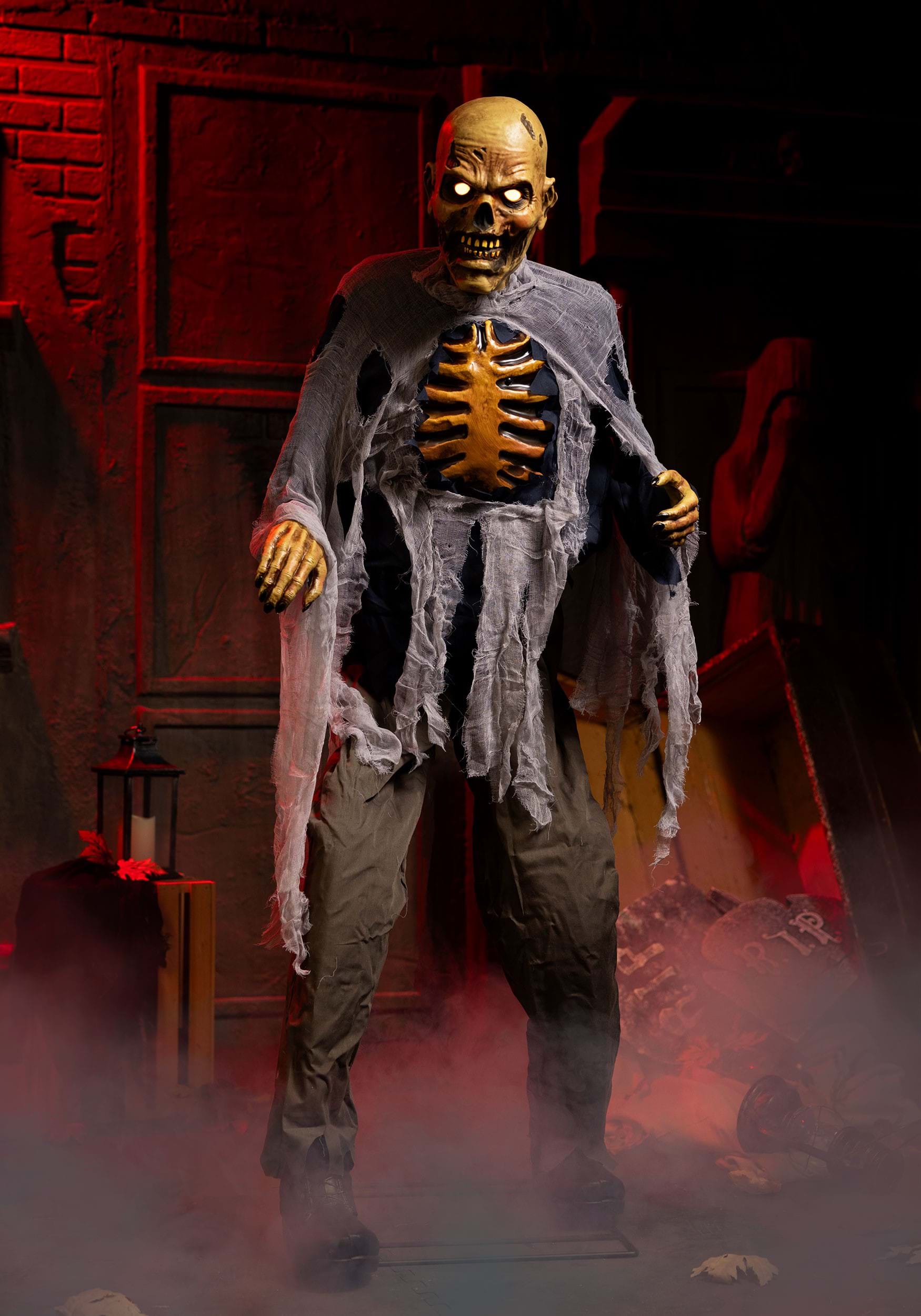 5.9FT Lumbering Zombie Animatronic Prop Decoration | Halloween Animatronics