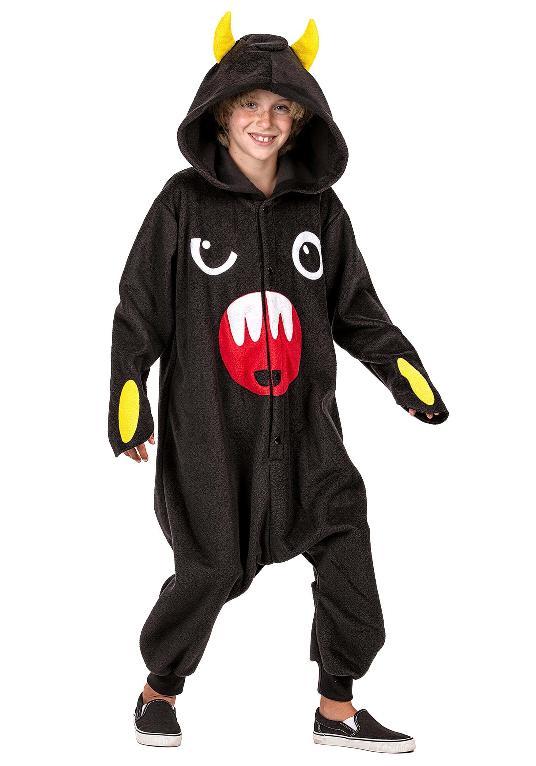 Child Dark Monster Onesie Costume | Scary Costumes
