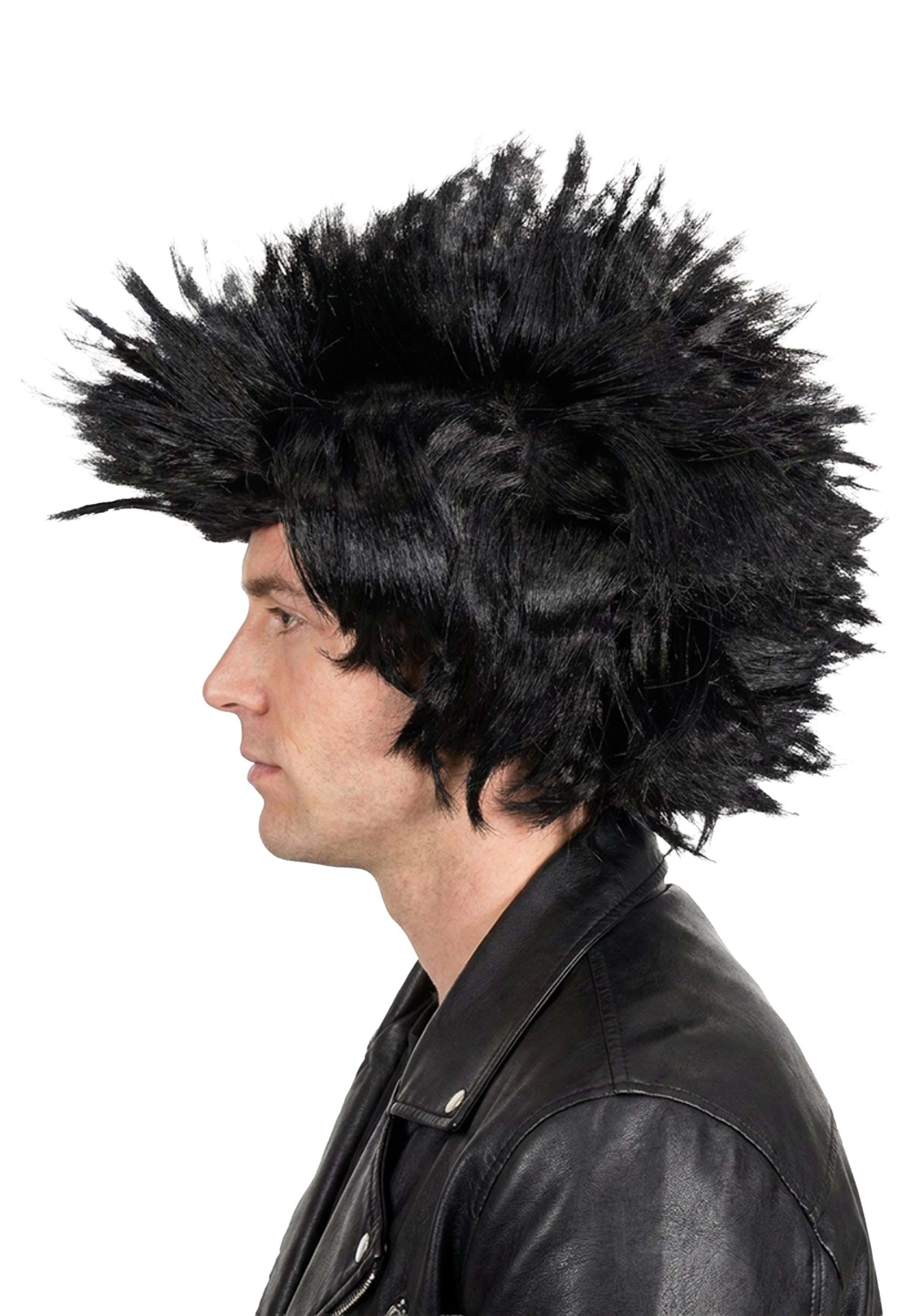 Adult Black Costume Punk Wig | Black Wigs