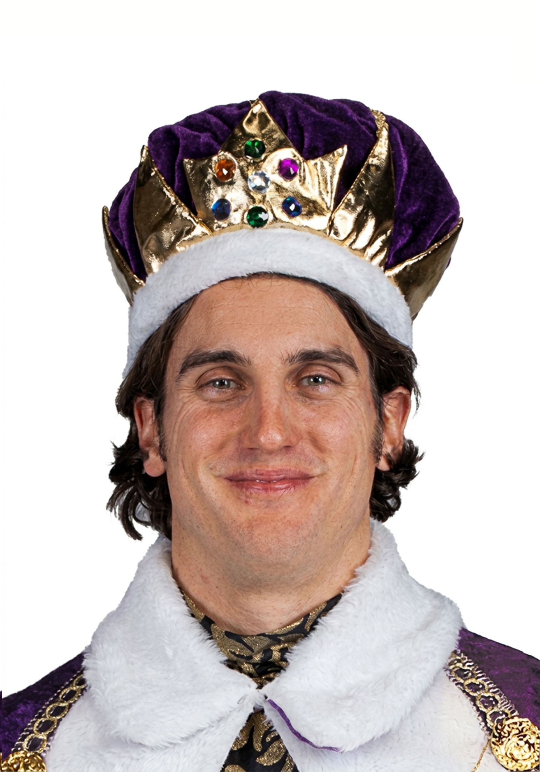 Adult Velvet King Purple Crown | Storybook Accessories