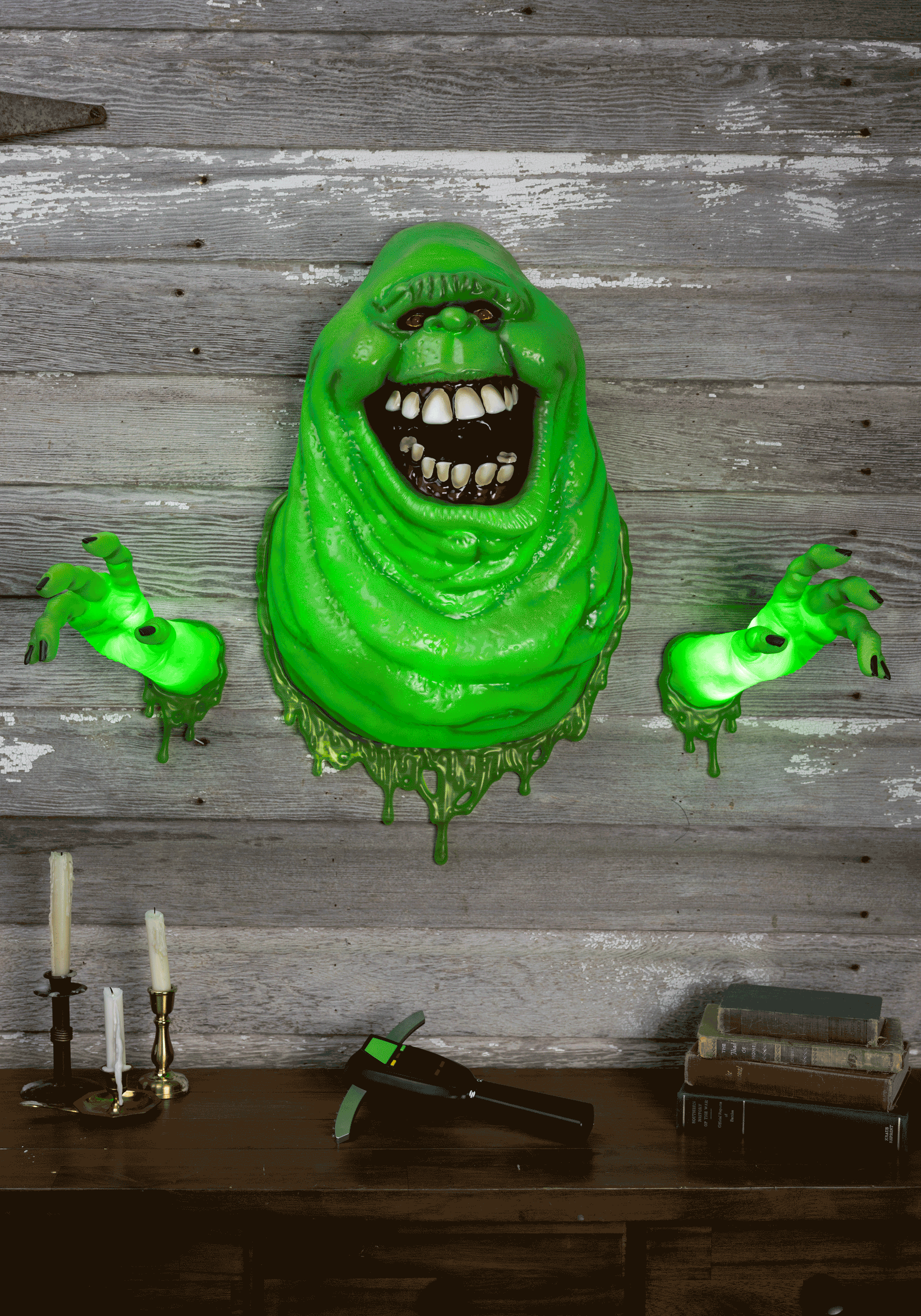 29-Inch Ghostbusters Slimer Wallbreaker Light Up Decoration | Ghostbusters Decorations