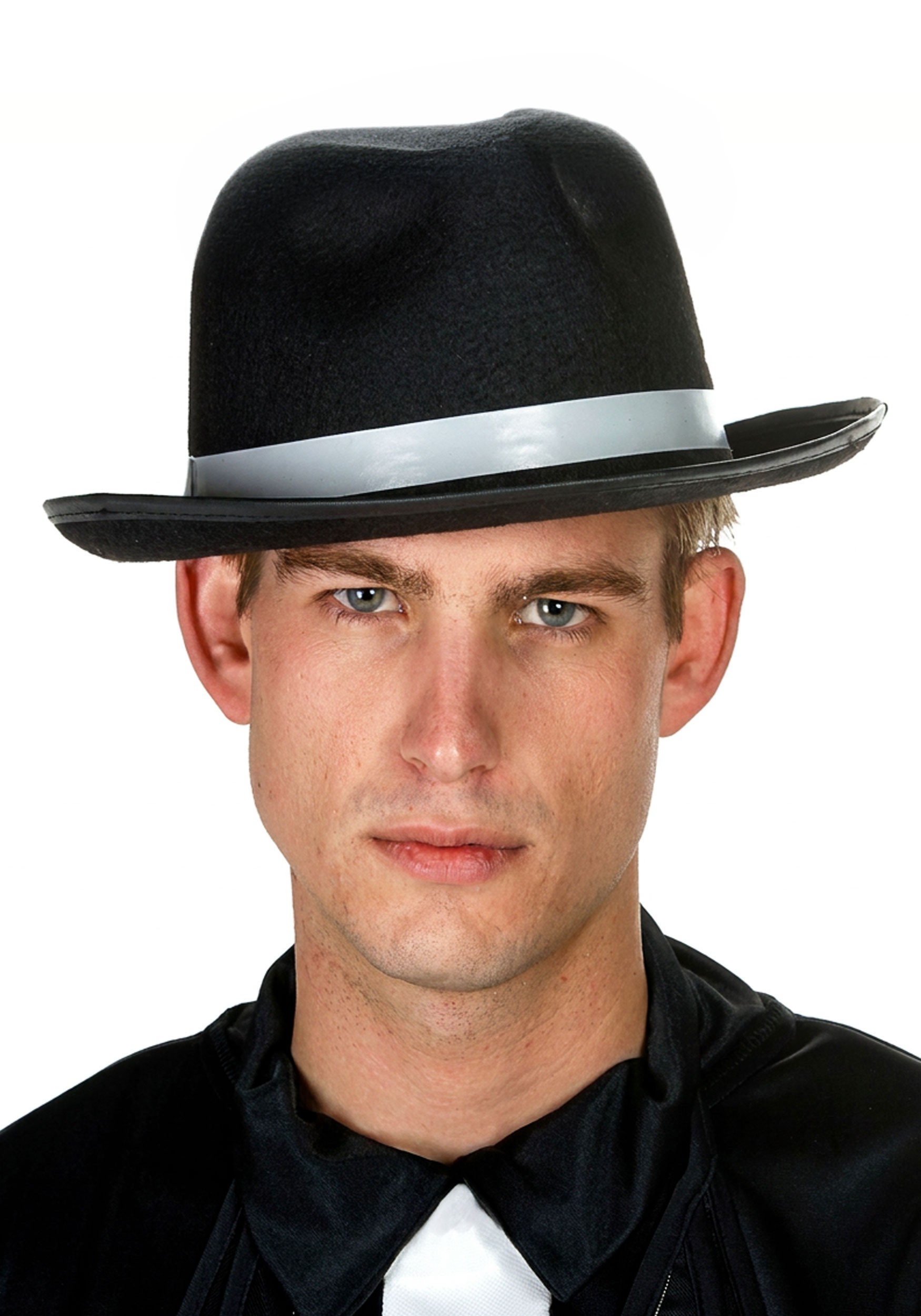 Adult Gangster Costume Black Hat | Gangster Accessories