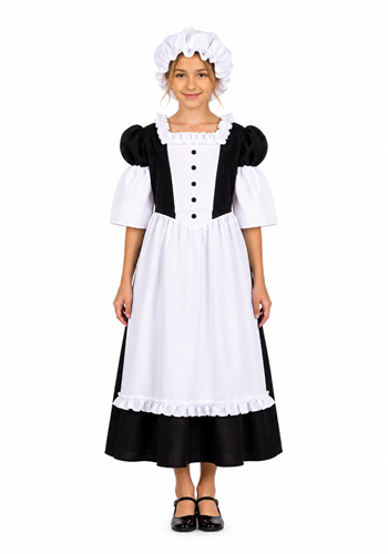 Girl's Peasant Pilgrim Costume | Historical Costumes