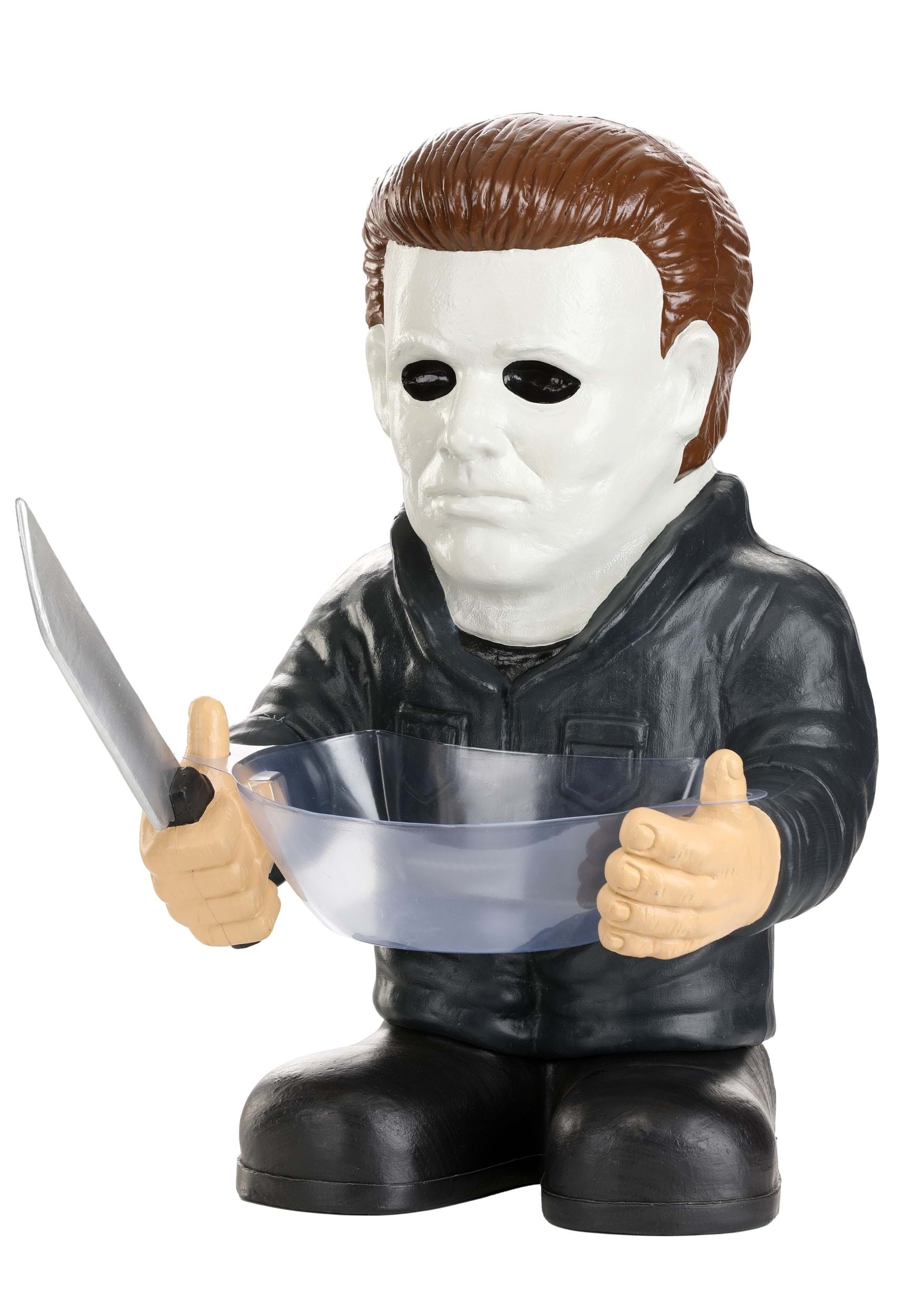 23-Inch Halloween Michael Myers Treat Bowl Holder Decoration | Michael Myers Decorations