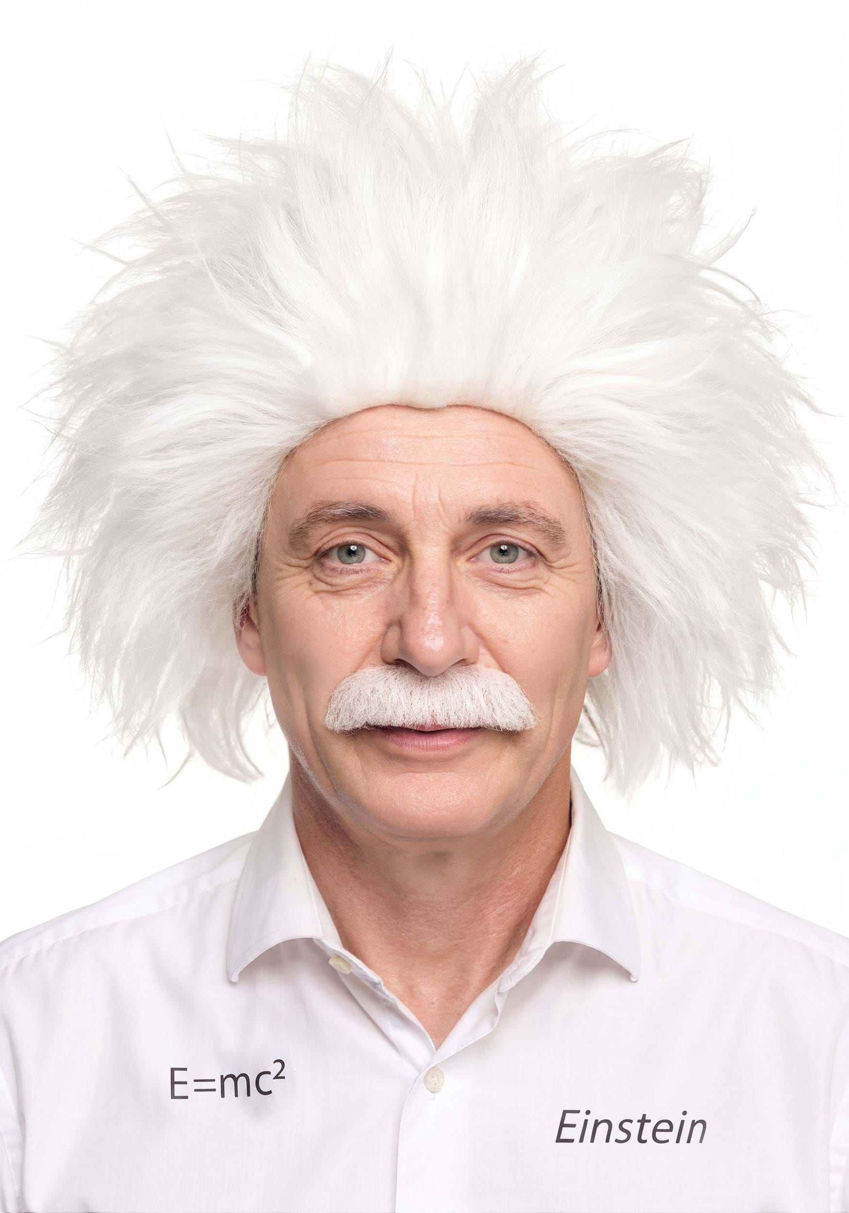 Adult Mad Scientist Wig and Mustache Costume Kit | Historical Accessories