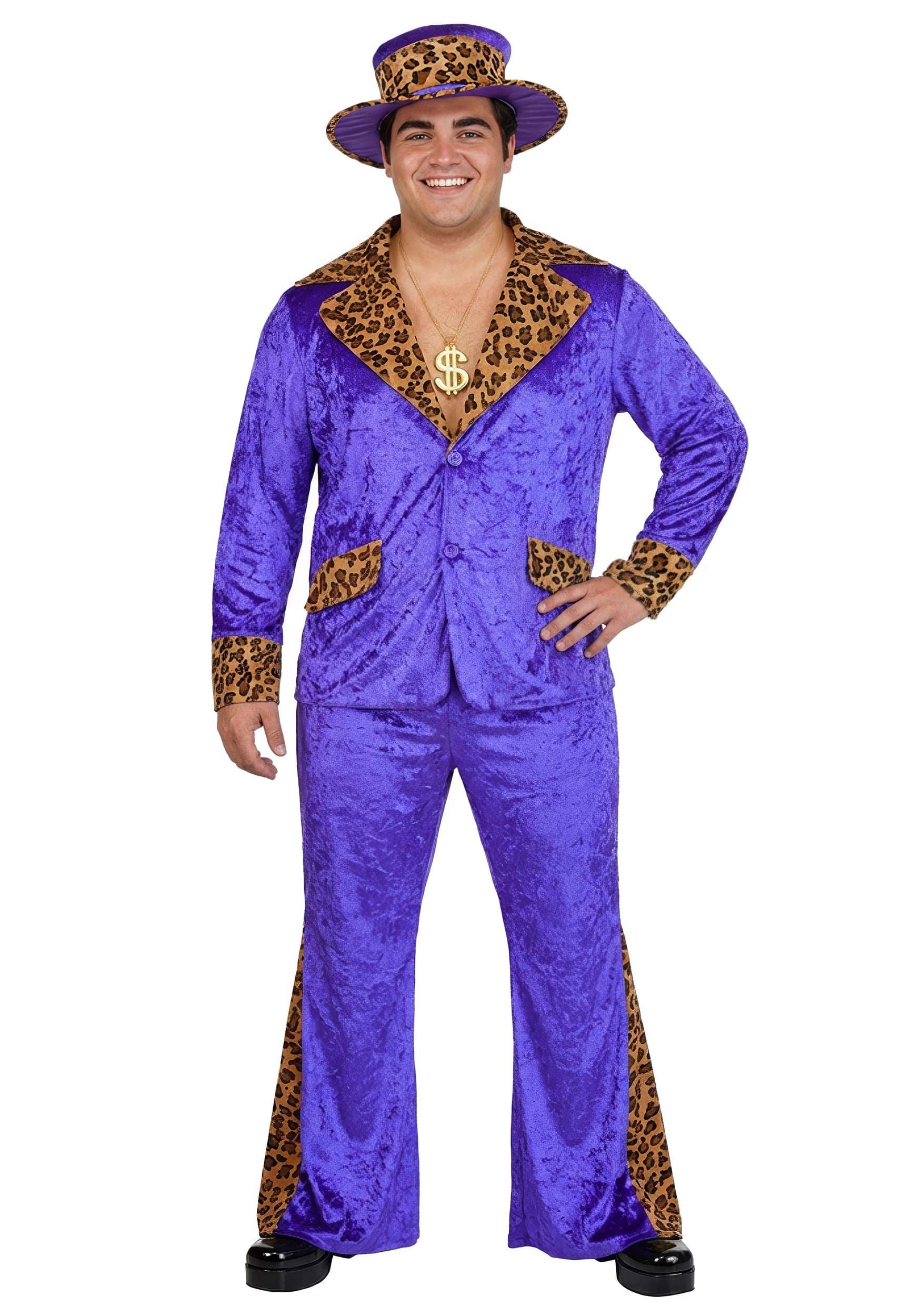 Plus Size Purple Economy Pimp Costume for Men | Pimp Costumes