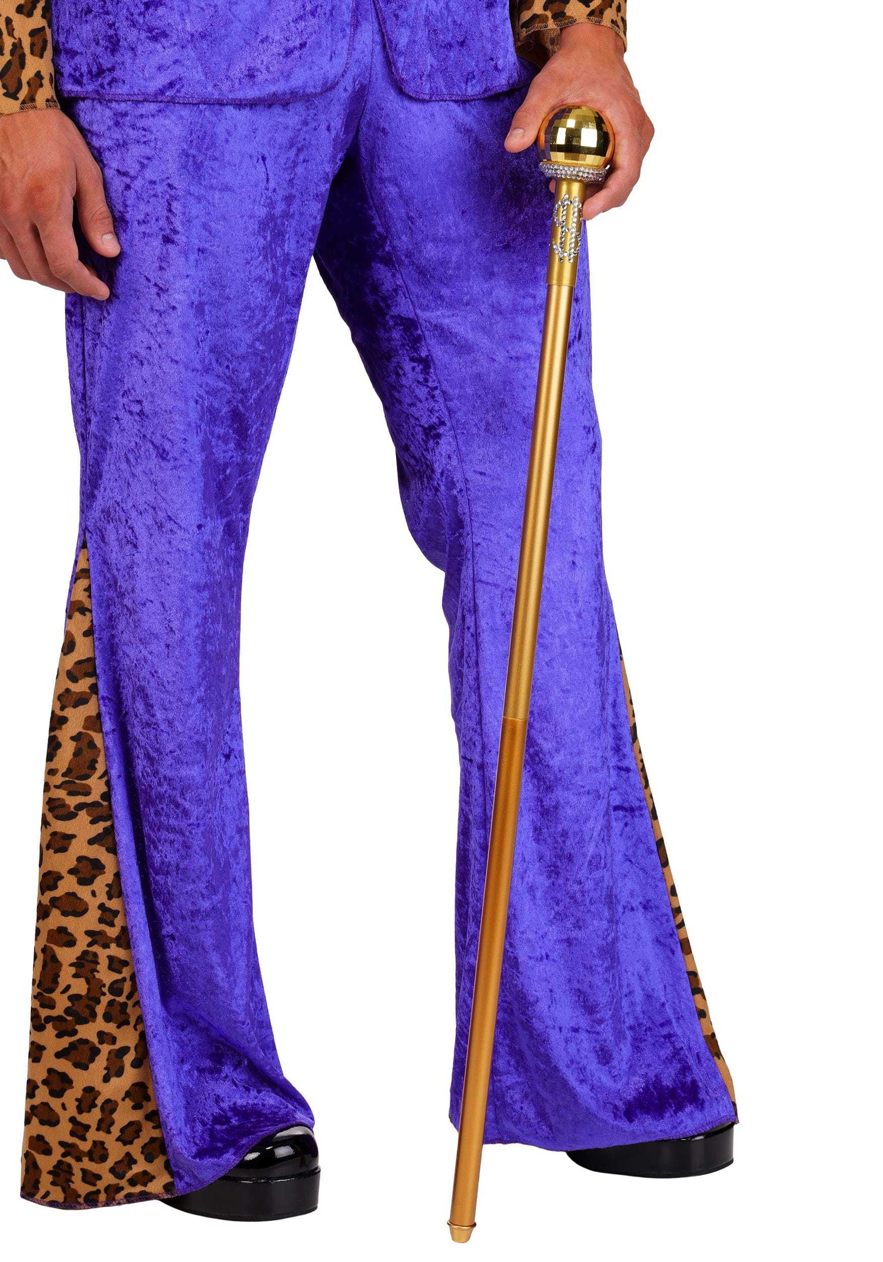 Classic Adult Gold Cane Prop | Pimp Accessories