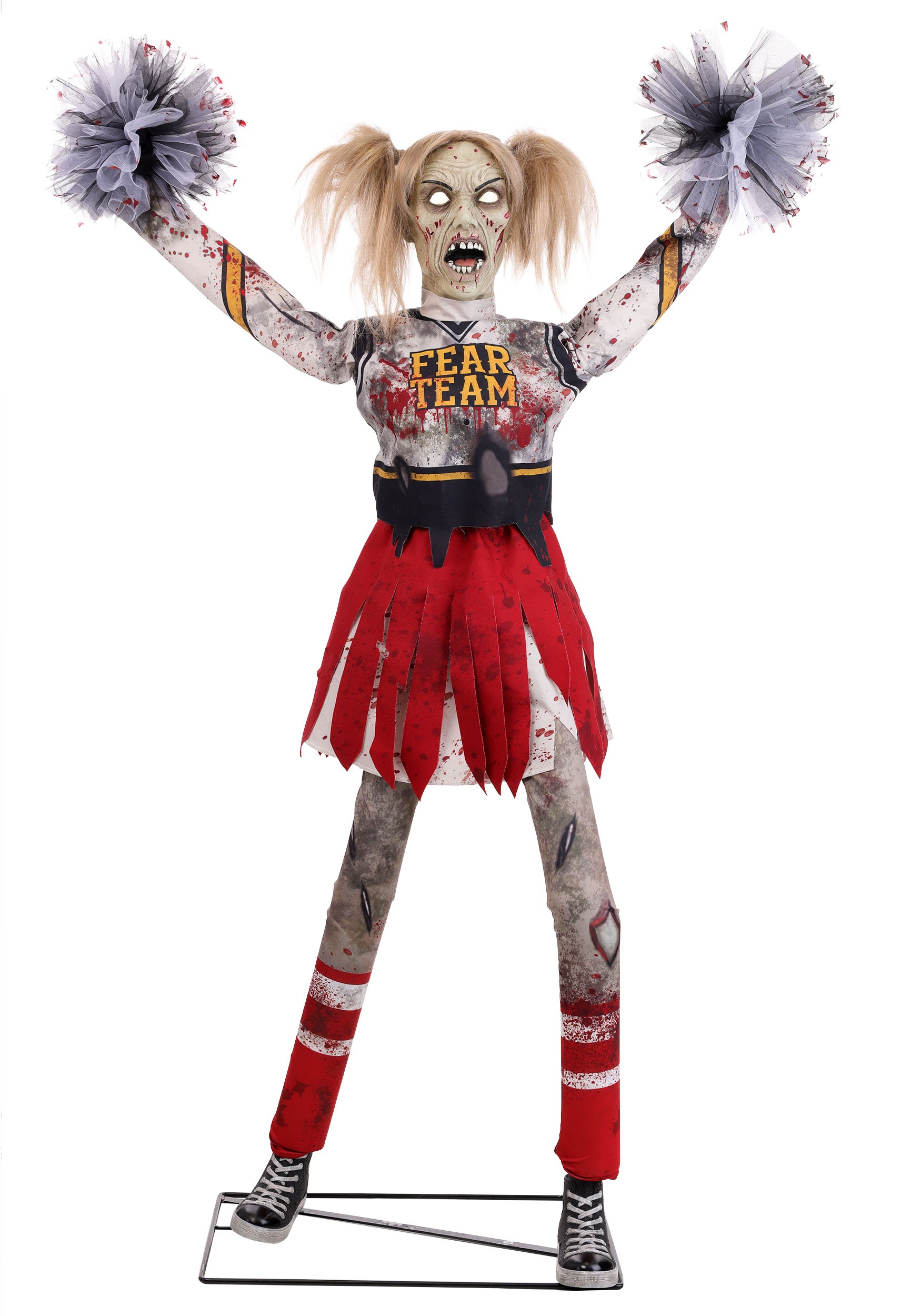 5.3FT Animatronic Dead Squad Debbie the Zombie Cheerleader Decoration | Animatronics
