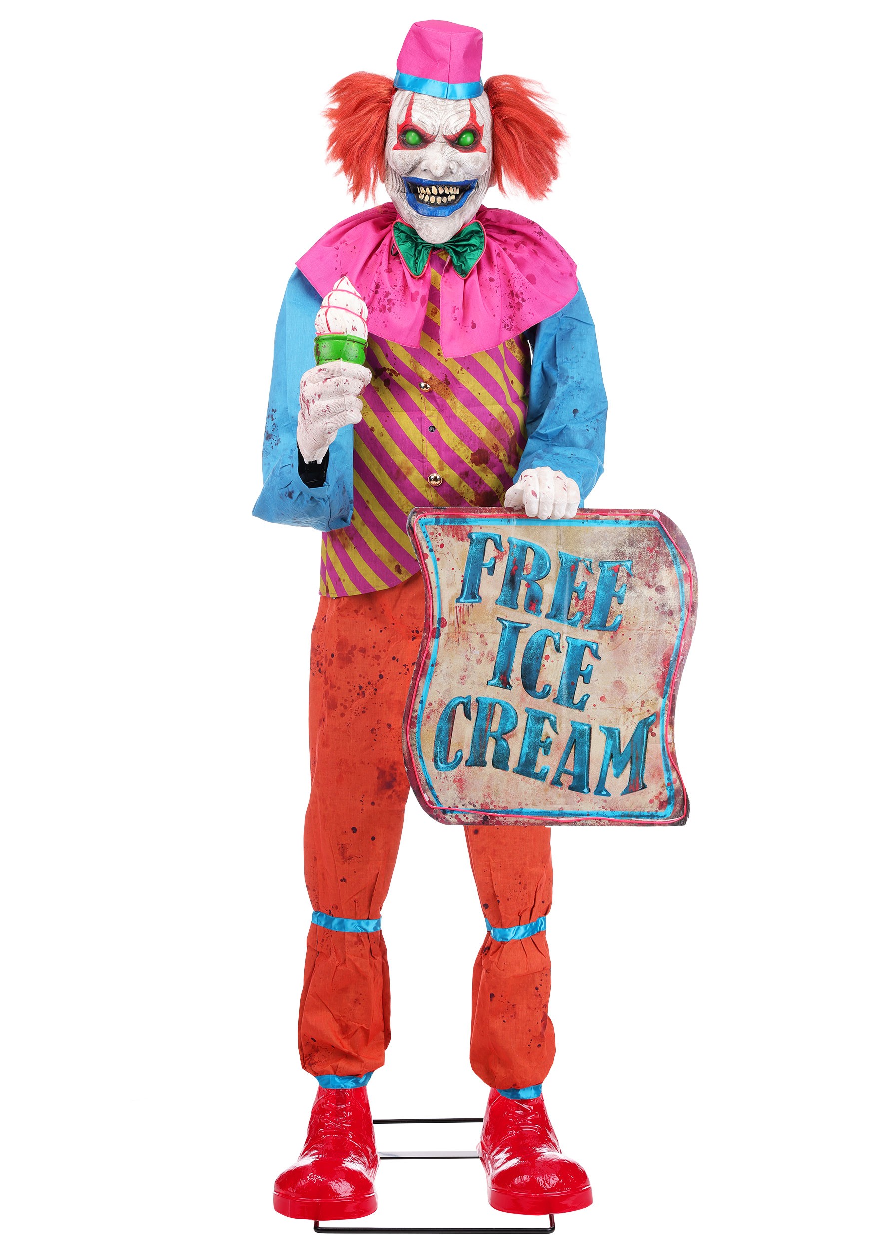 6FT Sweet Treat Saul the Ice Cream Animatronic Clown Decoration | Animatronics