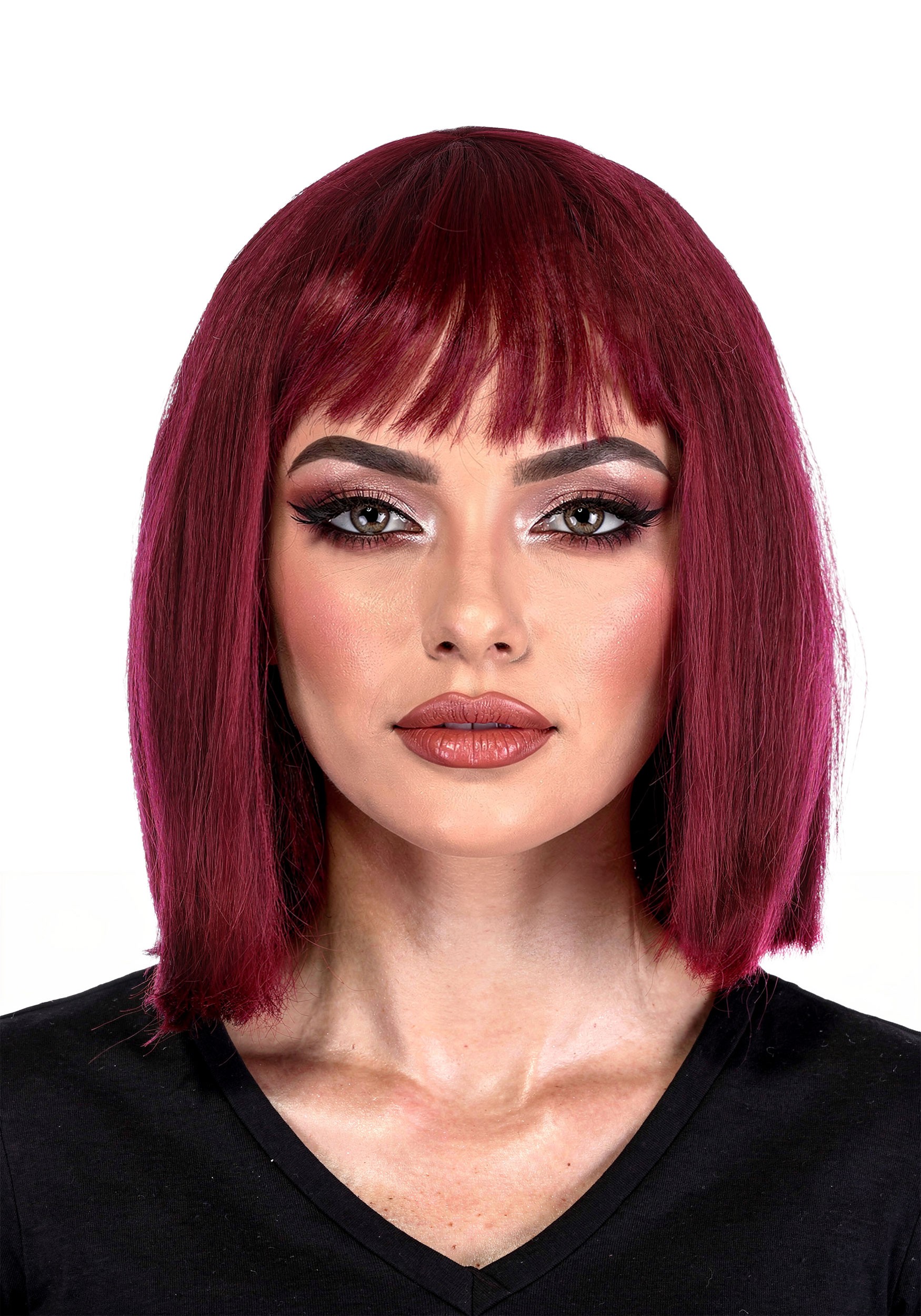 Women's Burgundy Barbara Ann Bob Costume Wig | Adult Wigs
