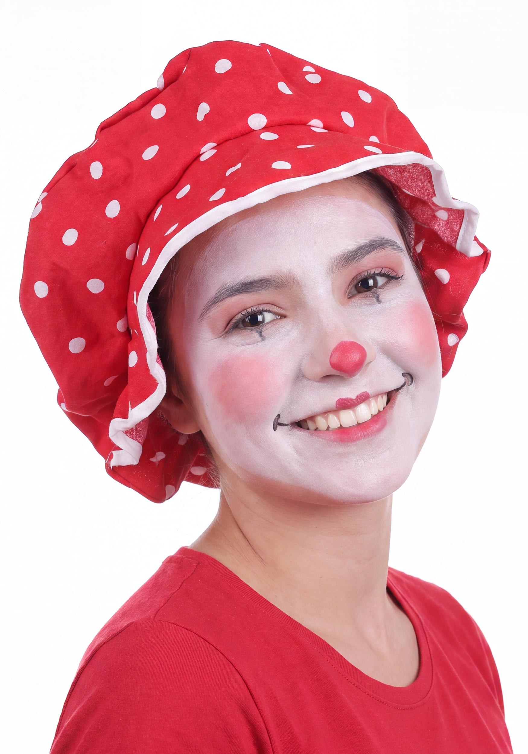 Giant Red Clown Costume Hat with White Dots | Clown Accessories