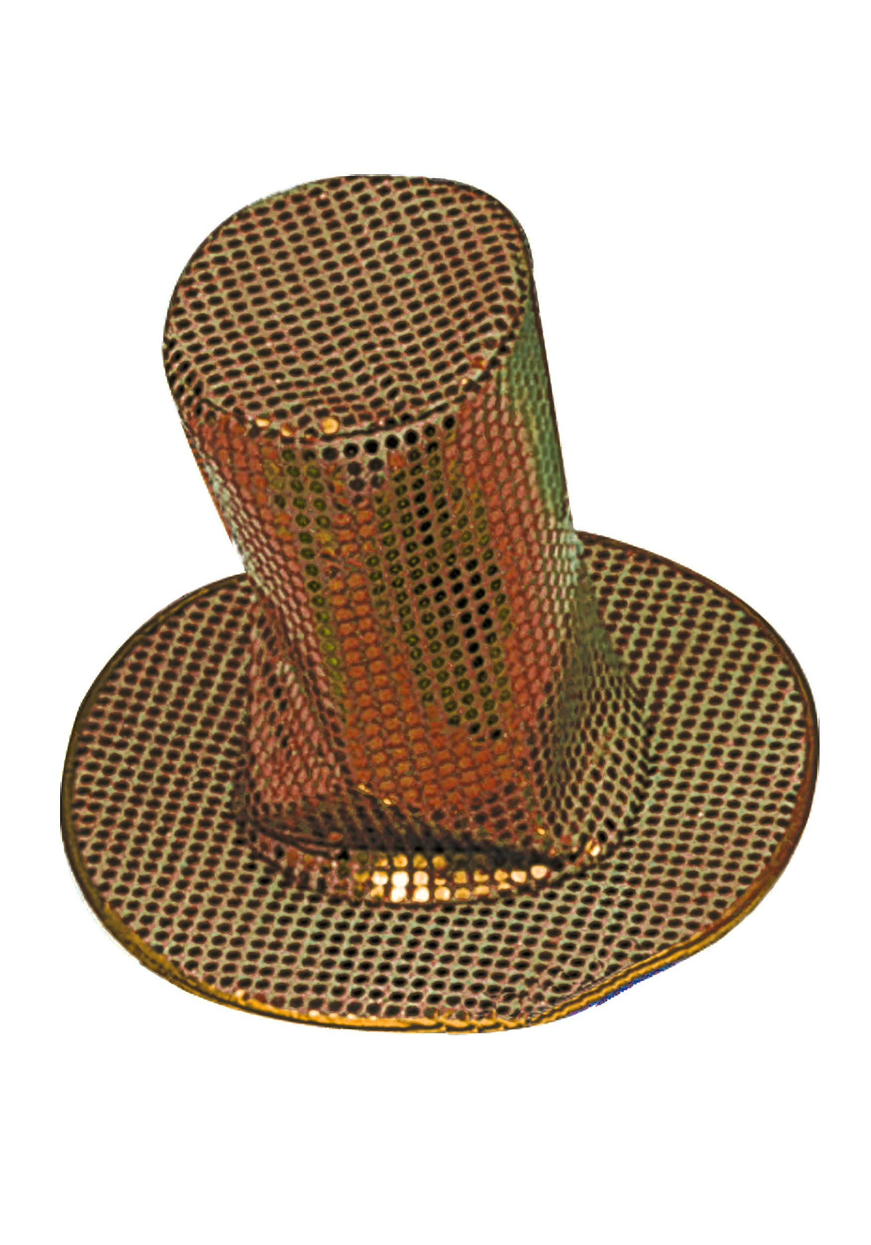 8-Inch Adult Gold Sequin Disco Accessory Hat | Disco Accessories